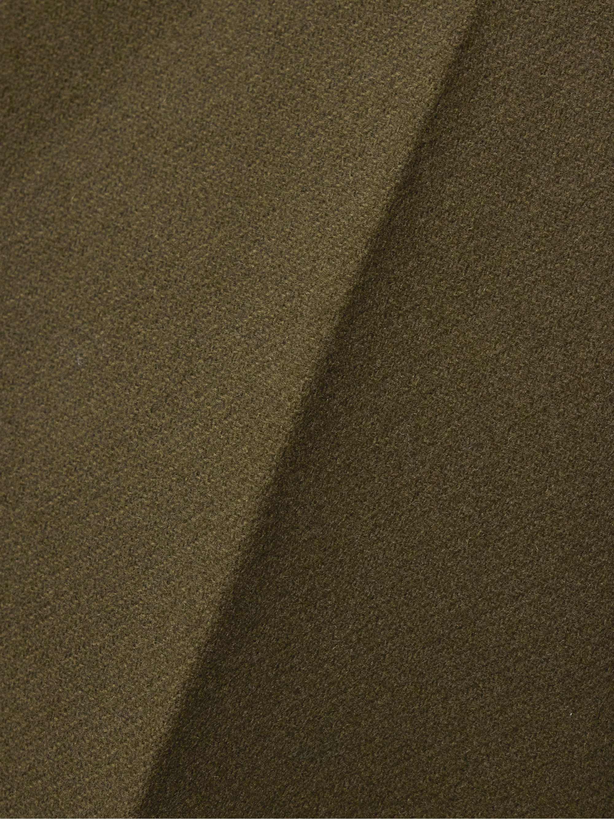 Wool-twill shorts view