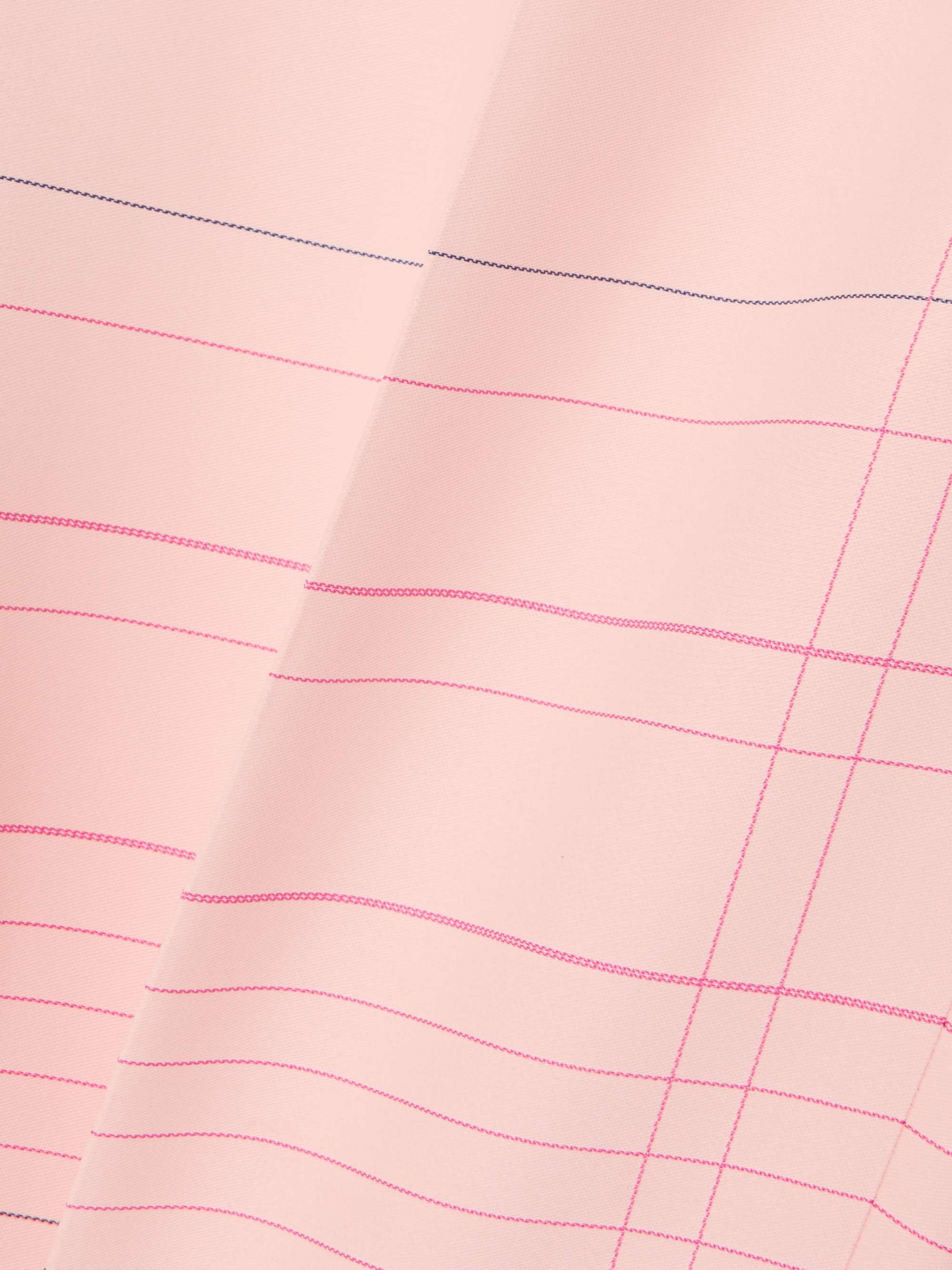Checked crepe straight-leg pants view