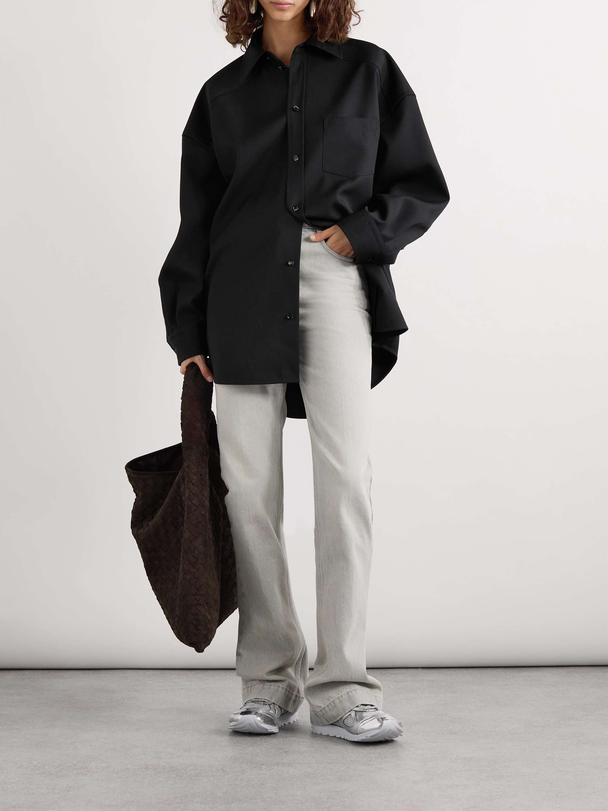 Wool-twill shirt view