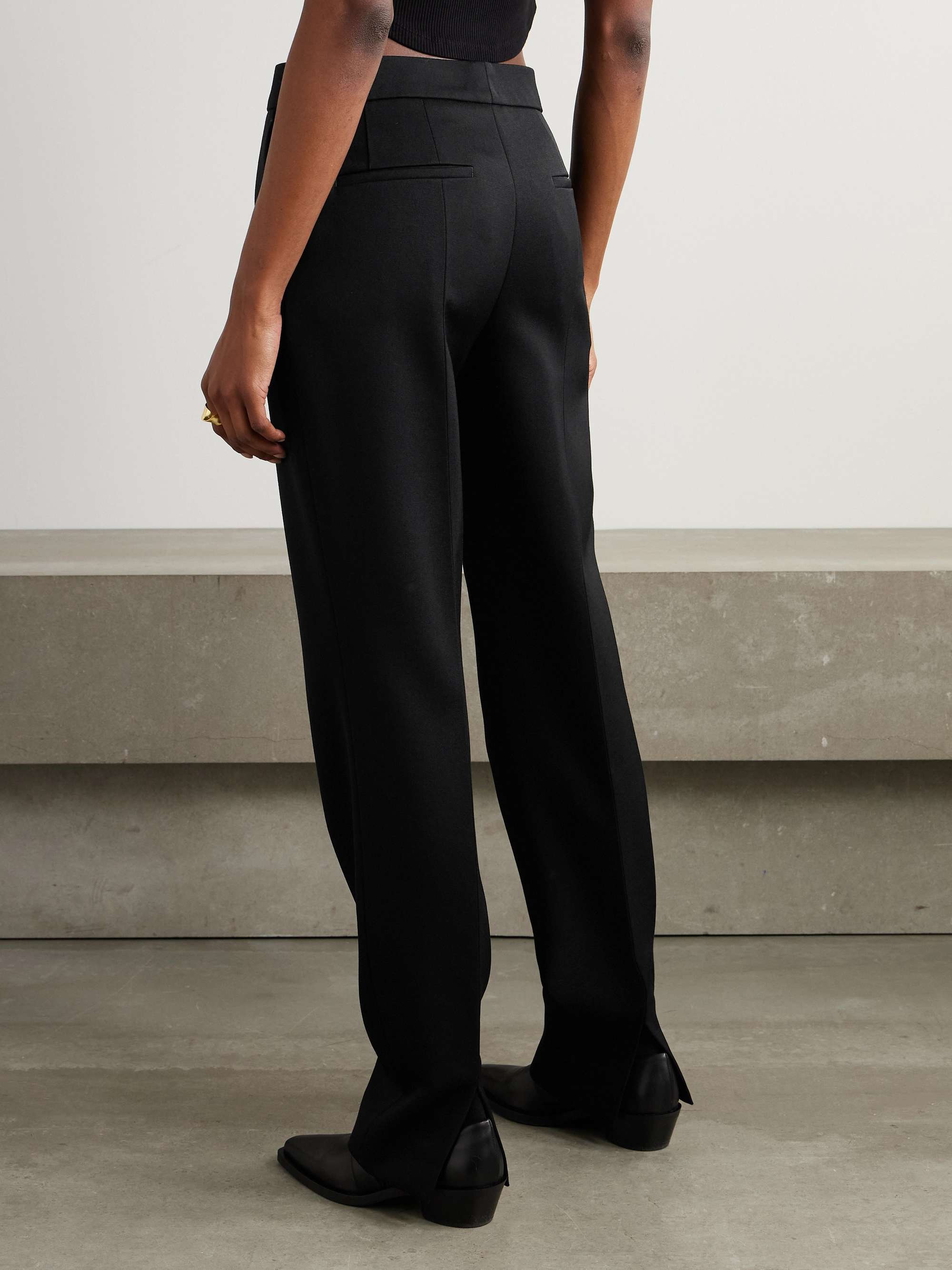 Grain de poudre wool straight-leg pants view