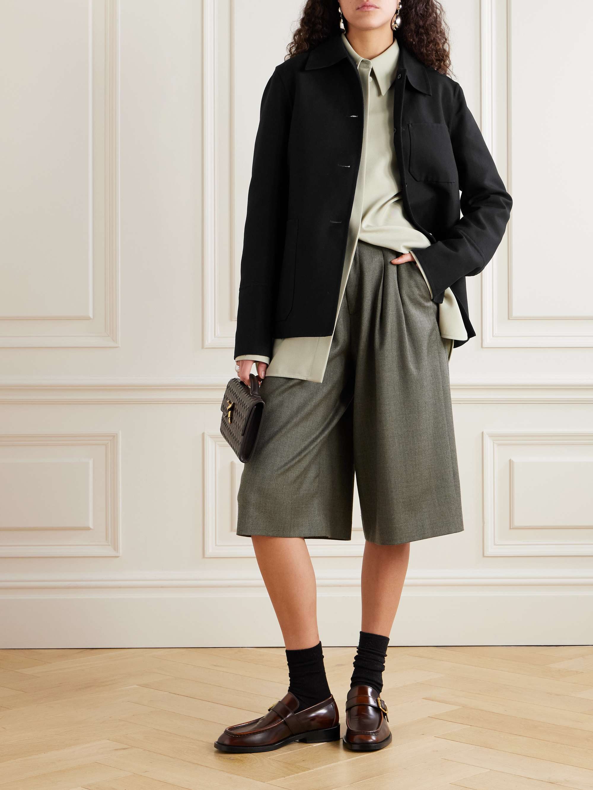 Cotton-blend twill jacket view