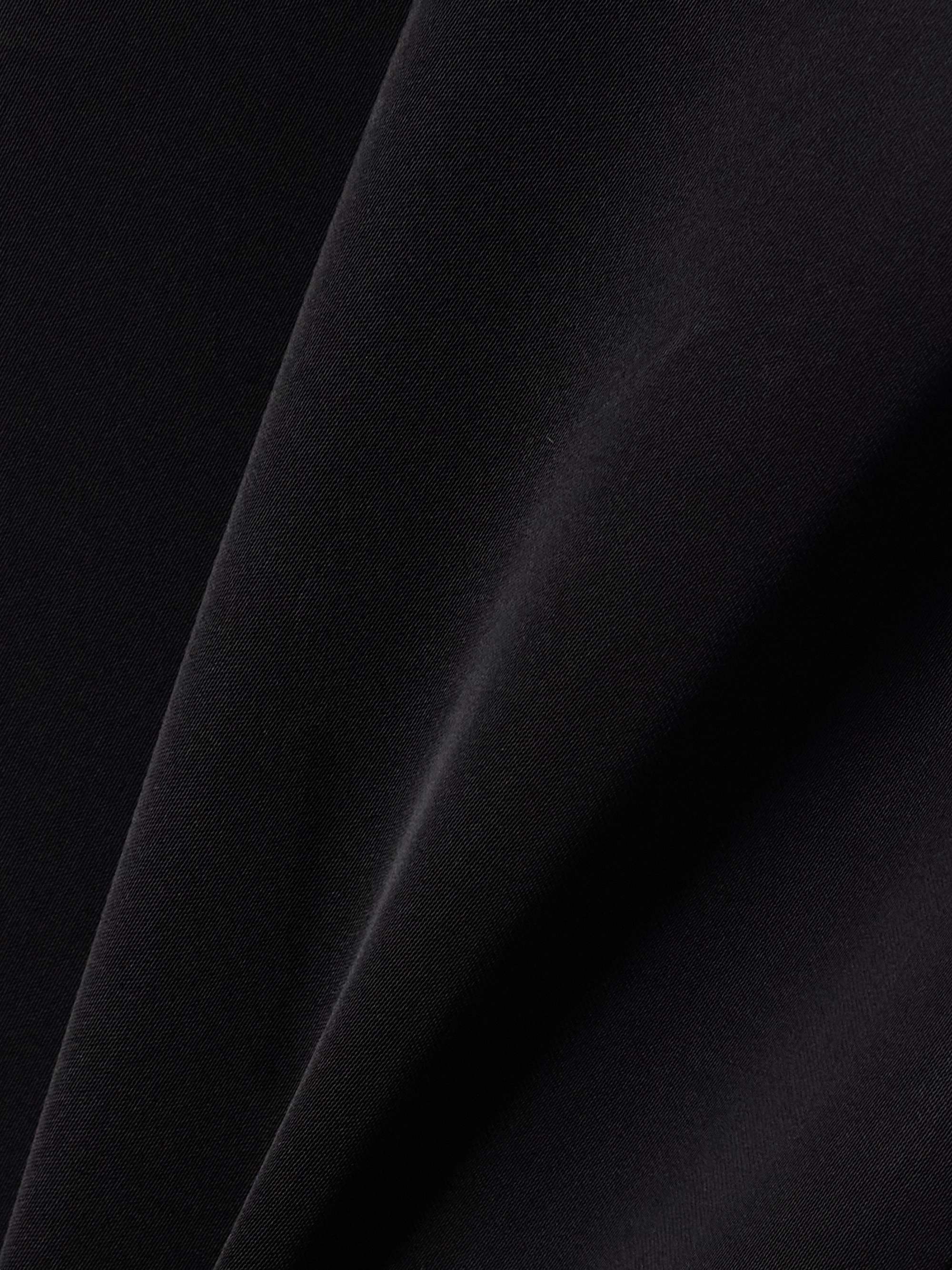 Crepe de chine wide-leg pants view