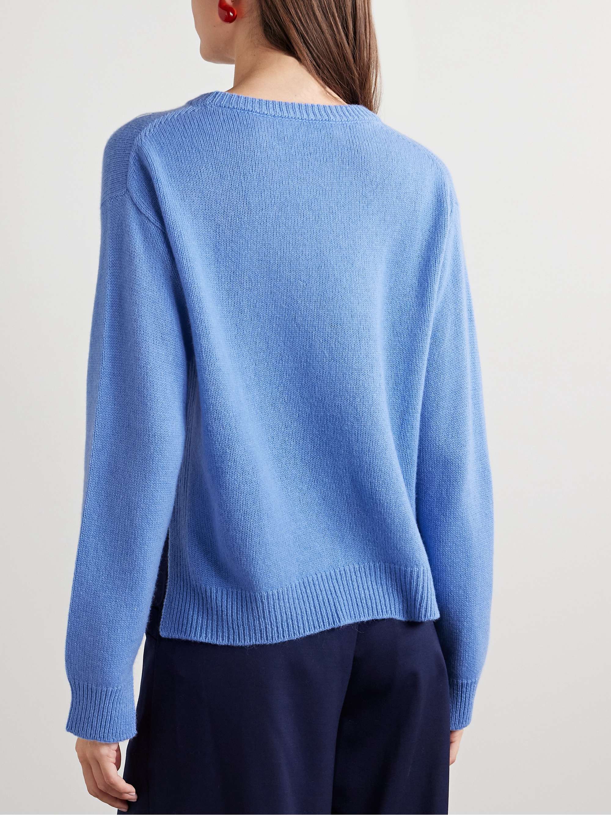 Embroidered cashmere sweater view
