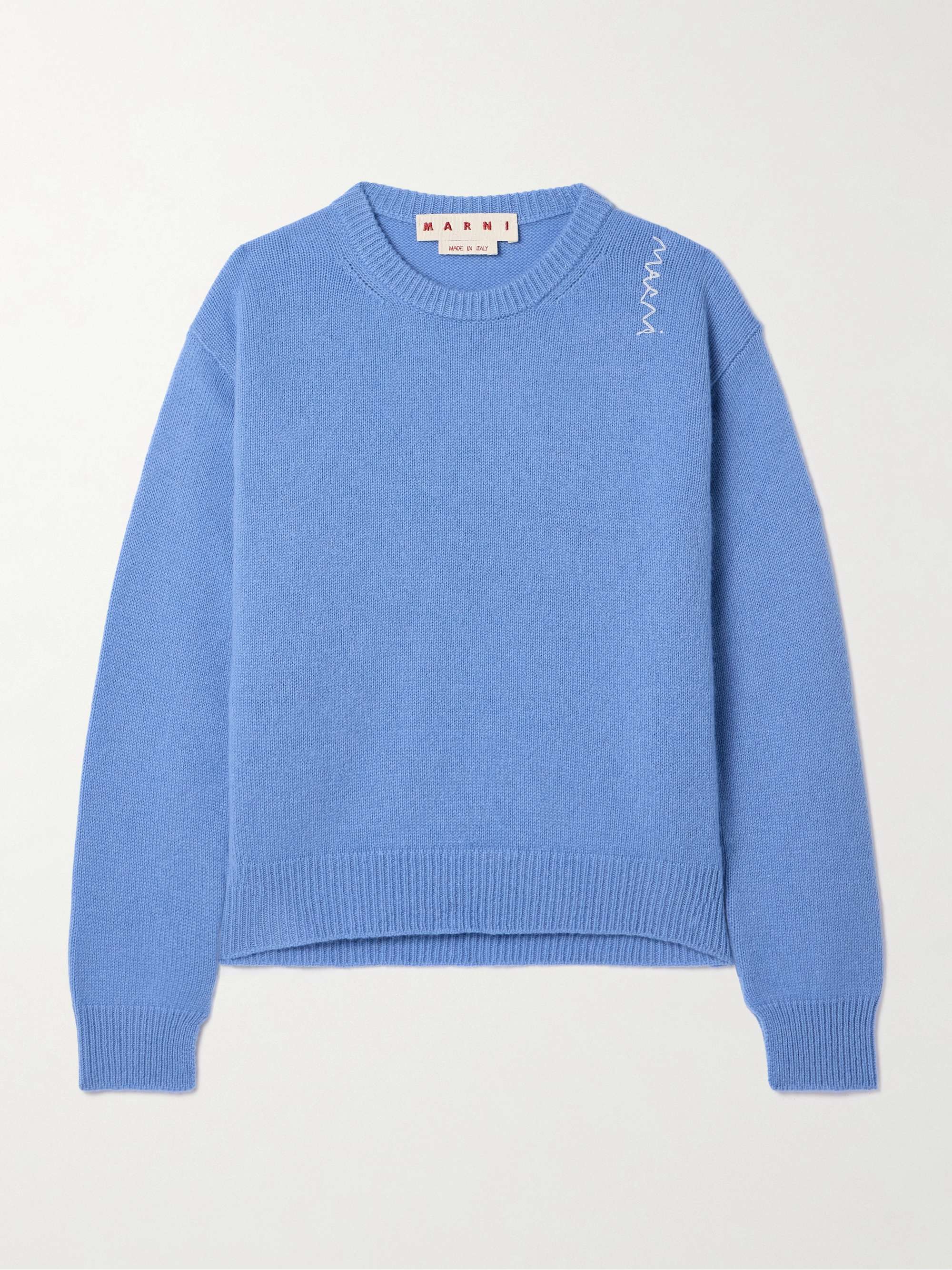 Embroidered cashmere sweater view