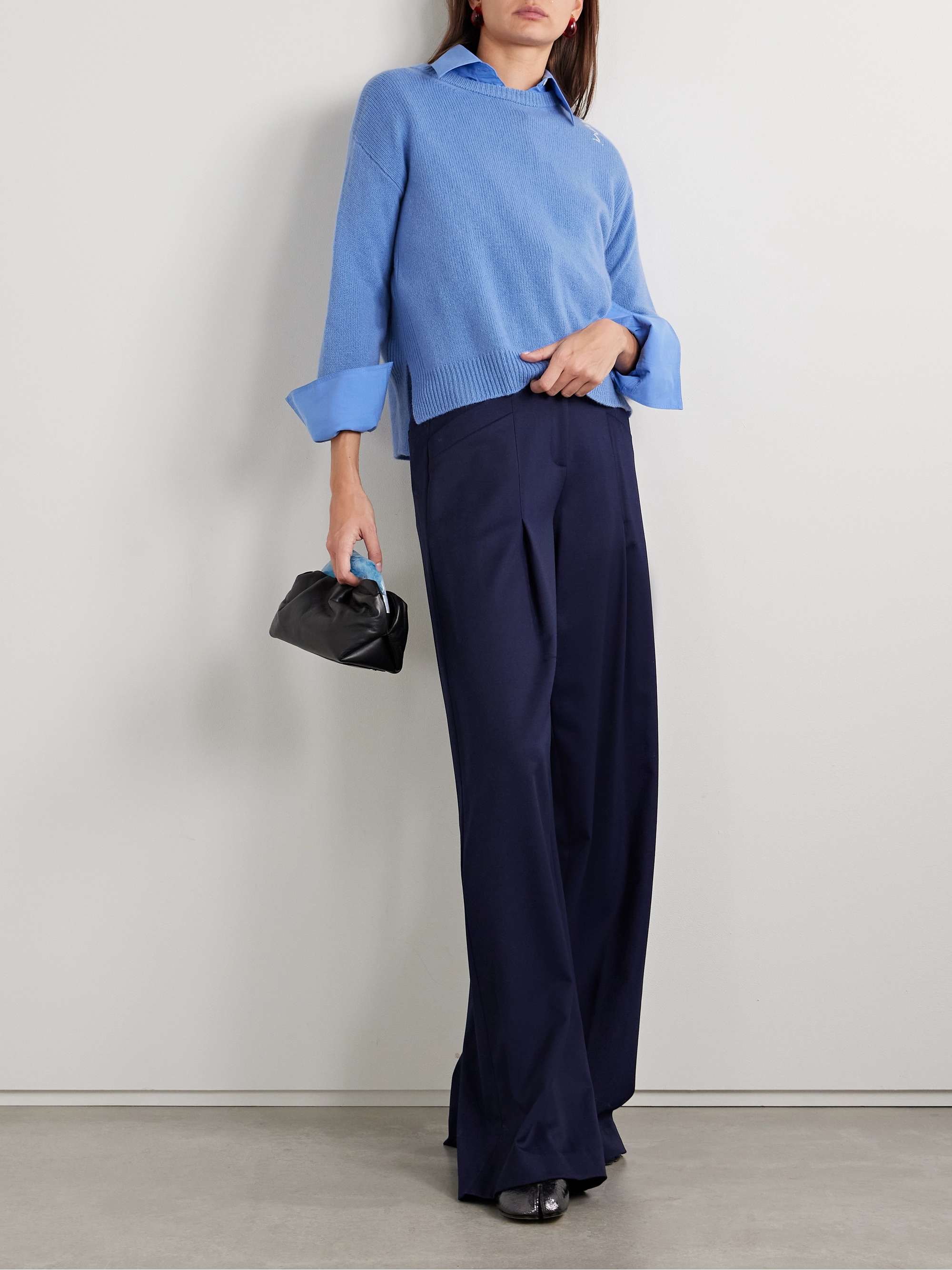 Embroidered cashmere sweater view
