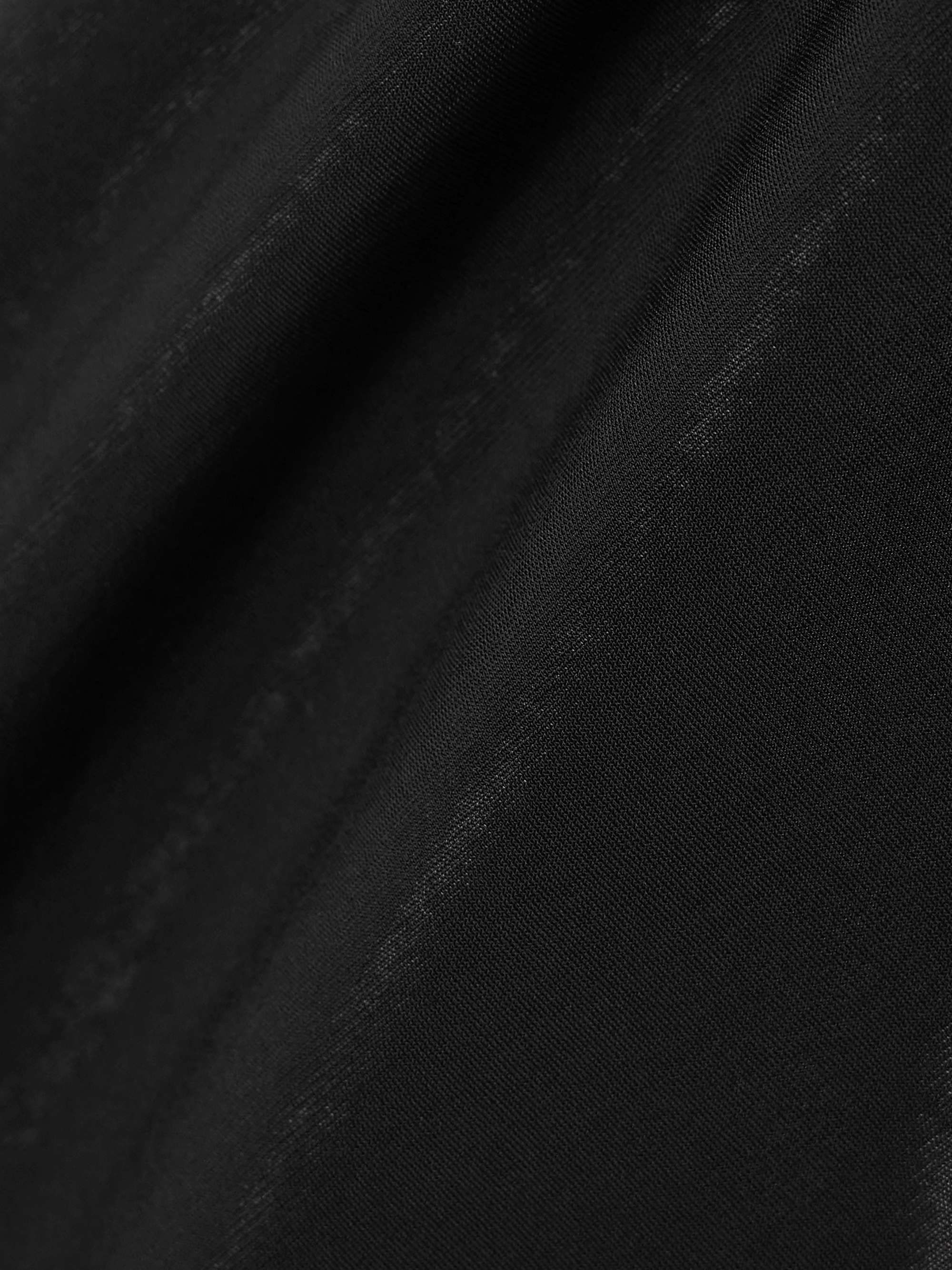 Athena gathered one-shoulder voile top view