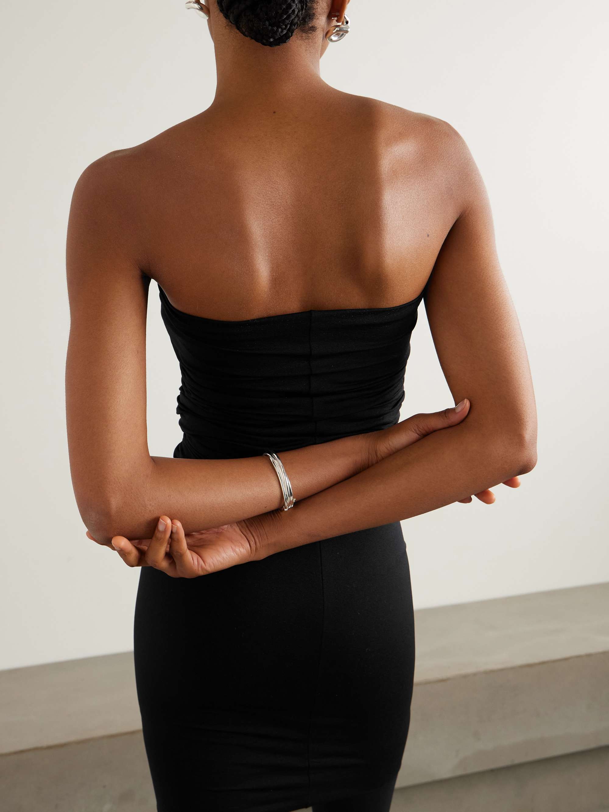 Cutout stretch-jersey mini dress view