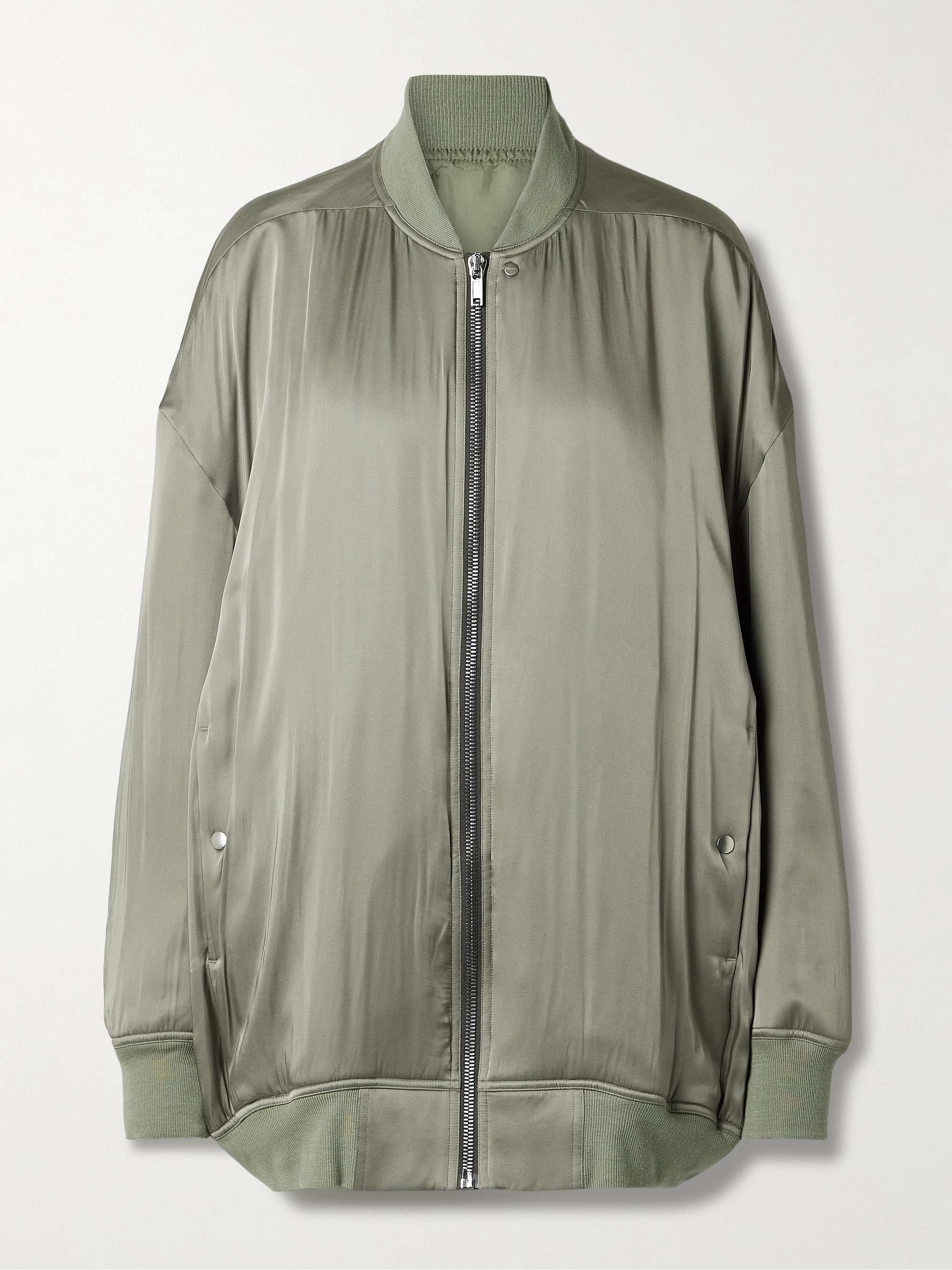 Peter oversized padded satin jacket view
