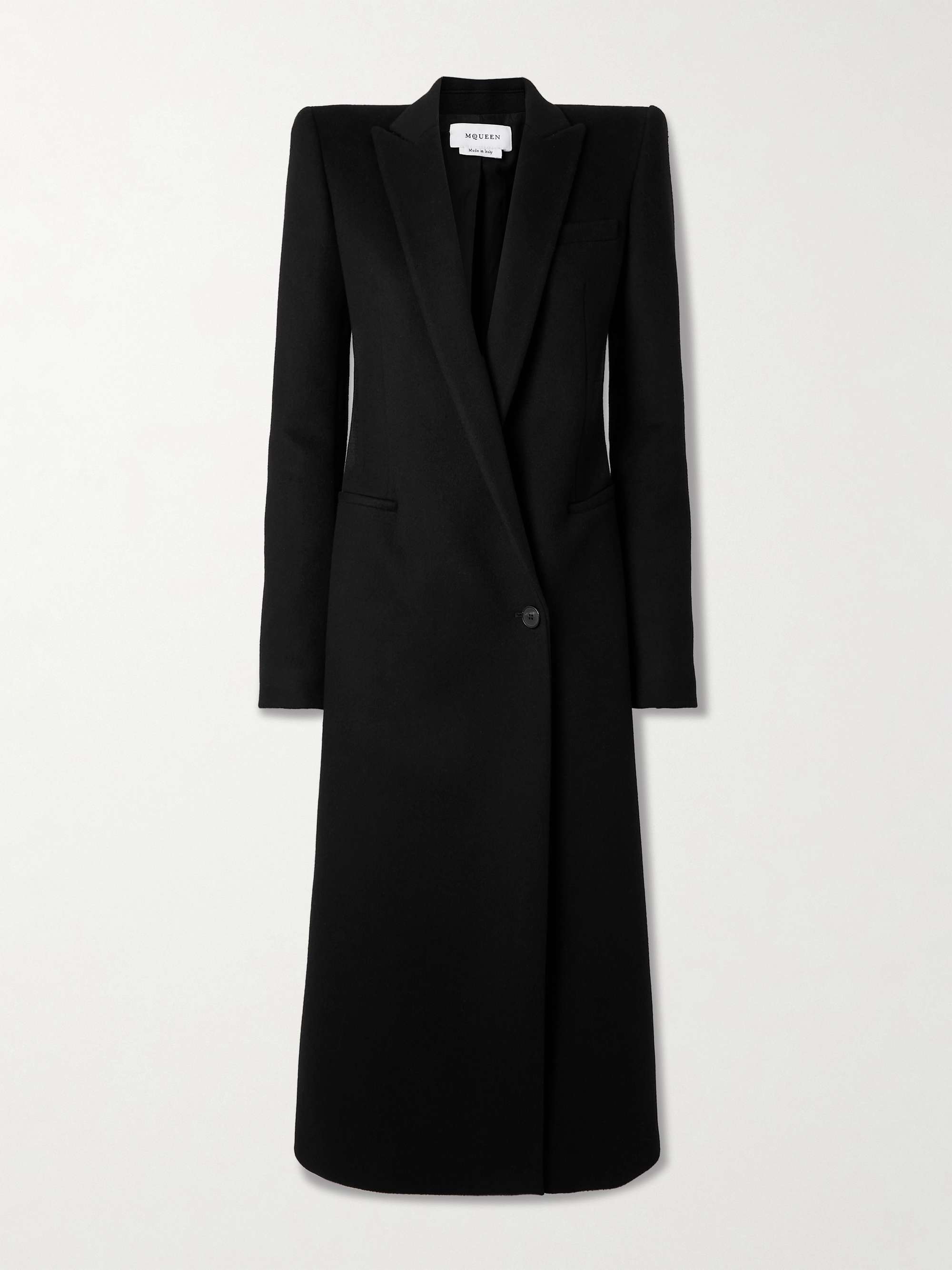 Wool and cashmere-blend coat view