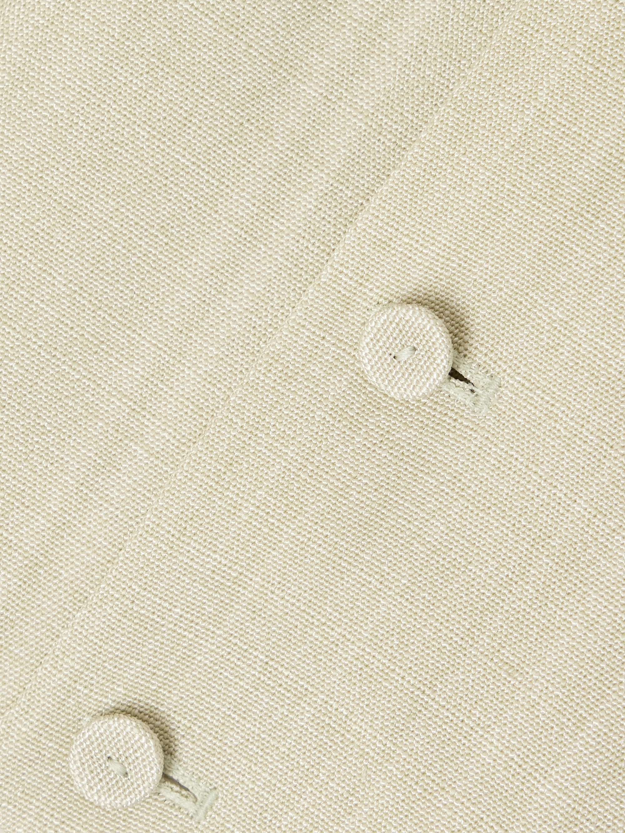 Cropped woven vest view