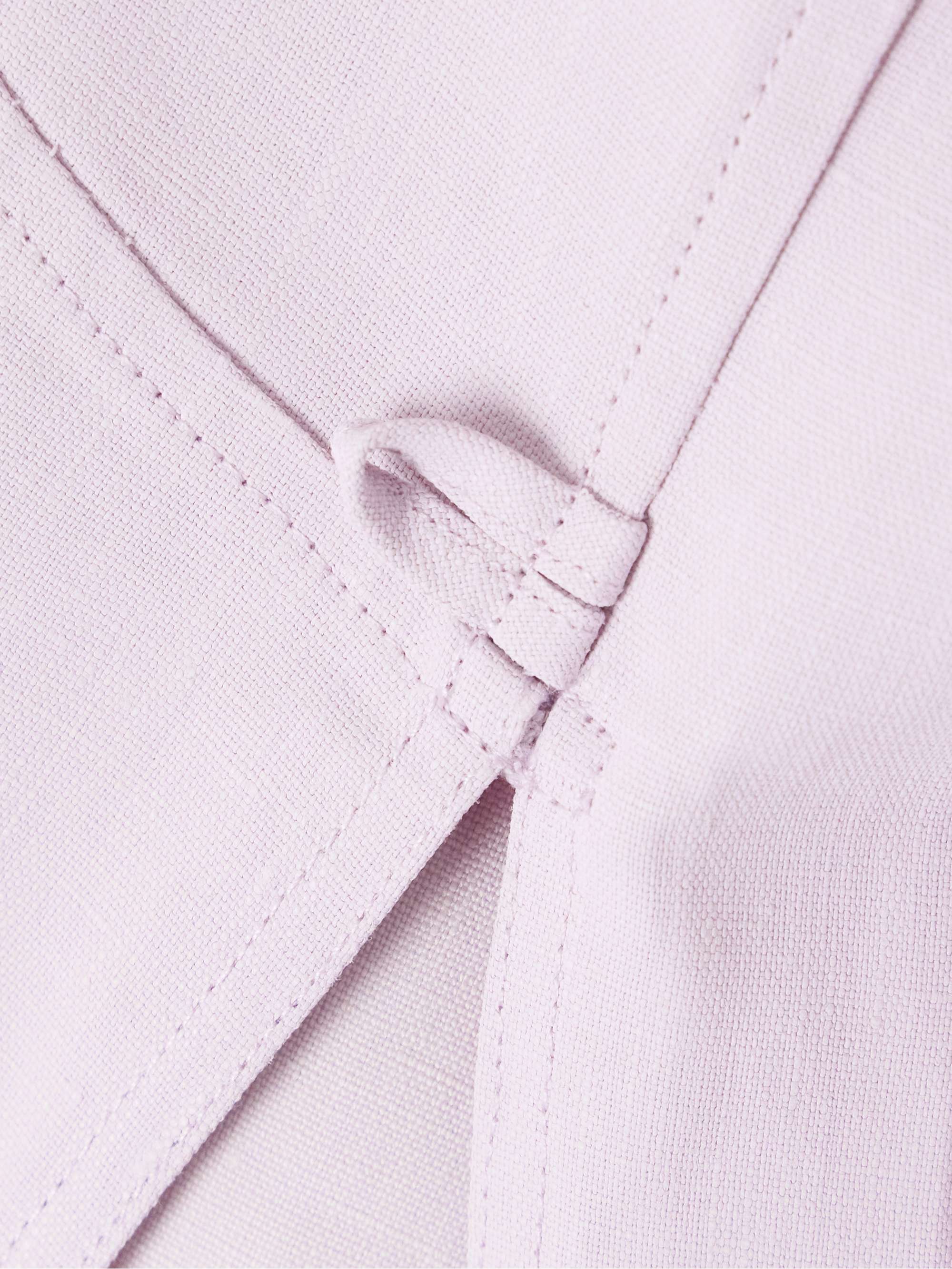 Paneled linen shirt view