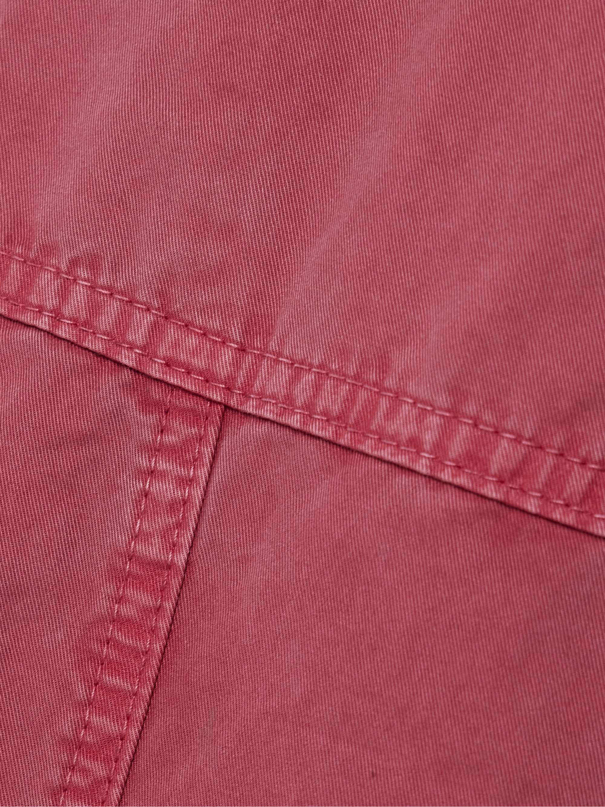 Cotton-twill straight-leg cargo pants view