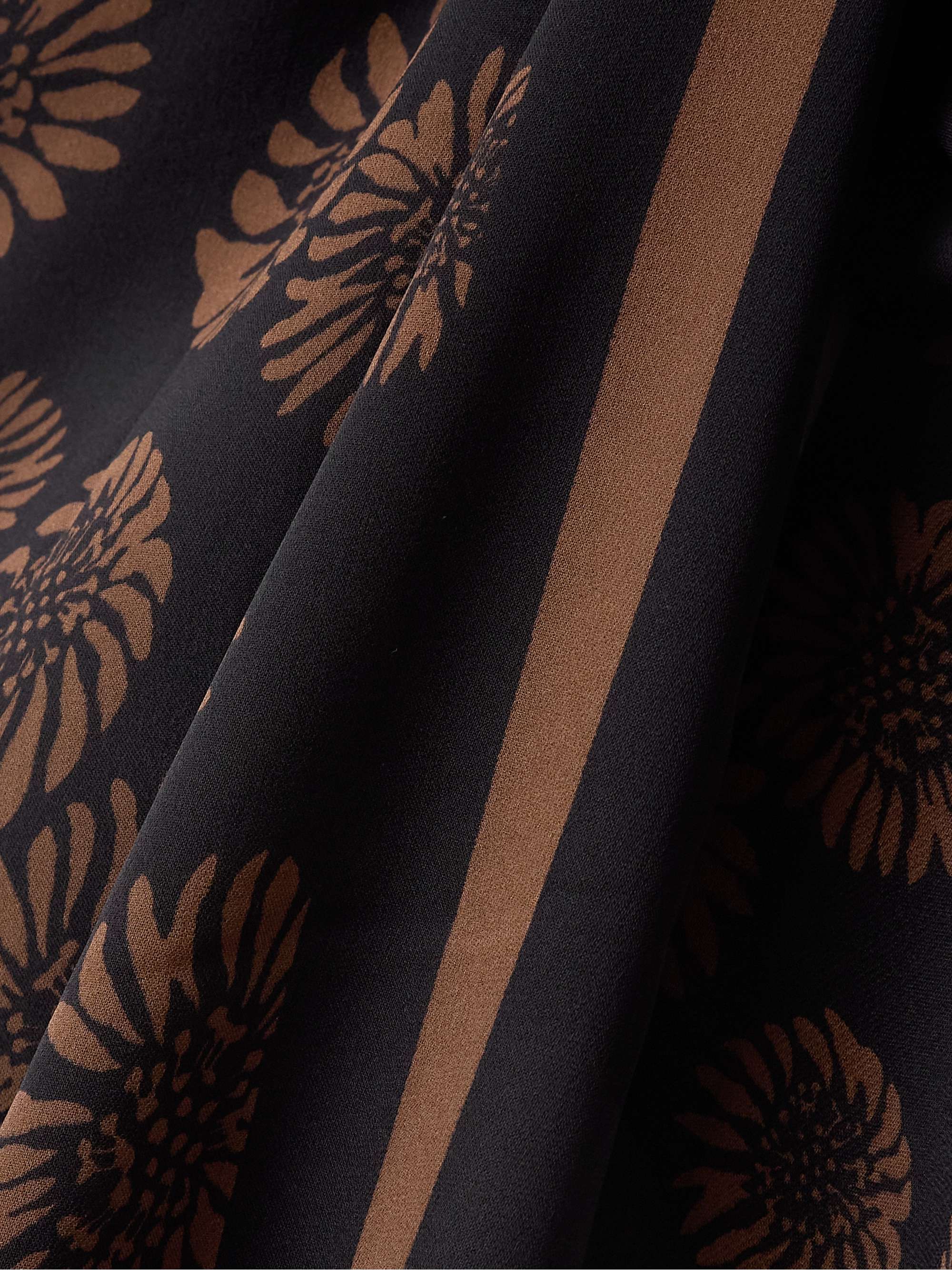 Floral-print silk-georgette pareo view