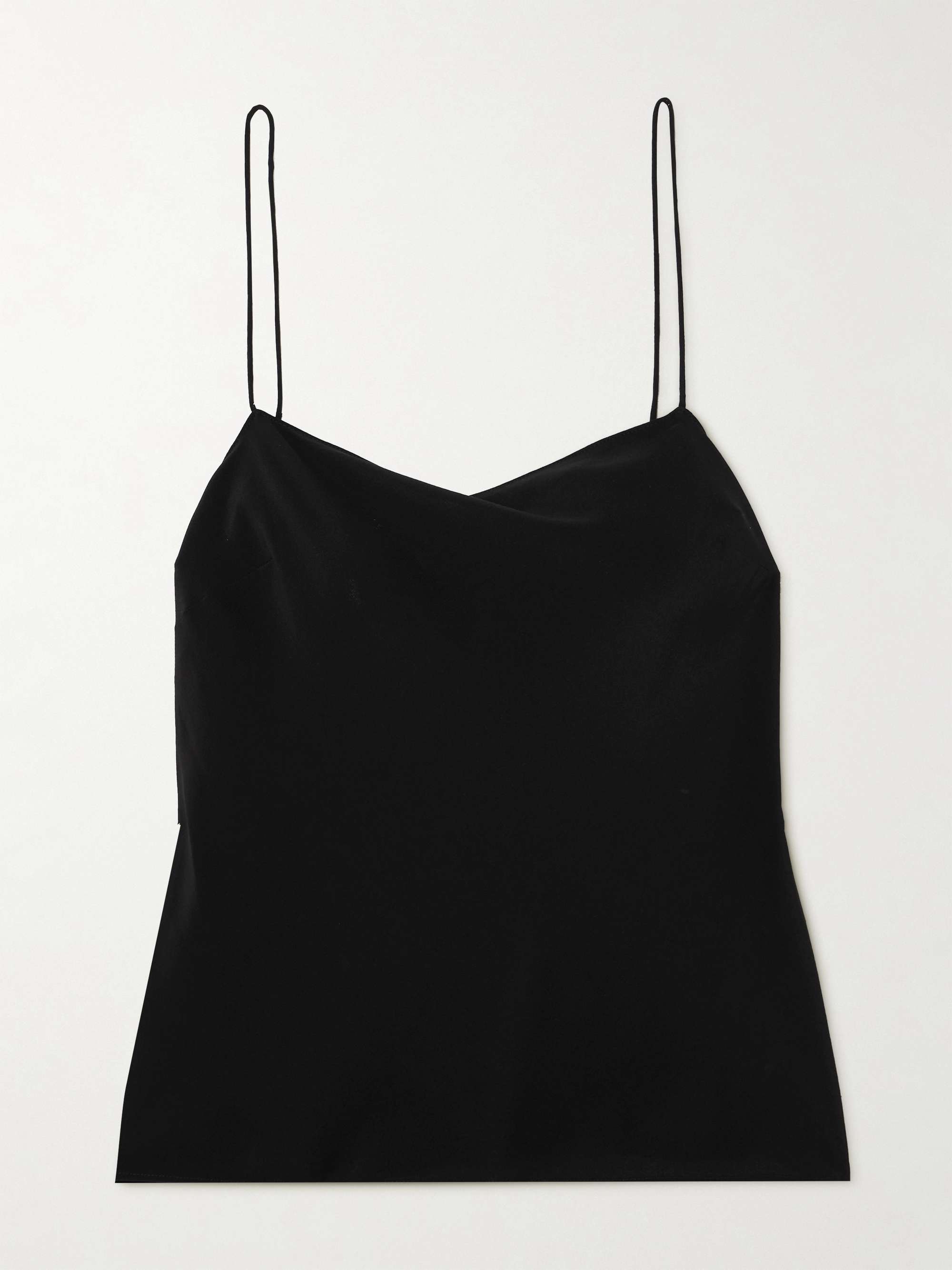 Square silk camisole view