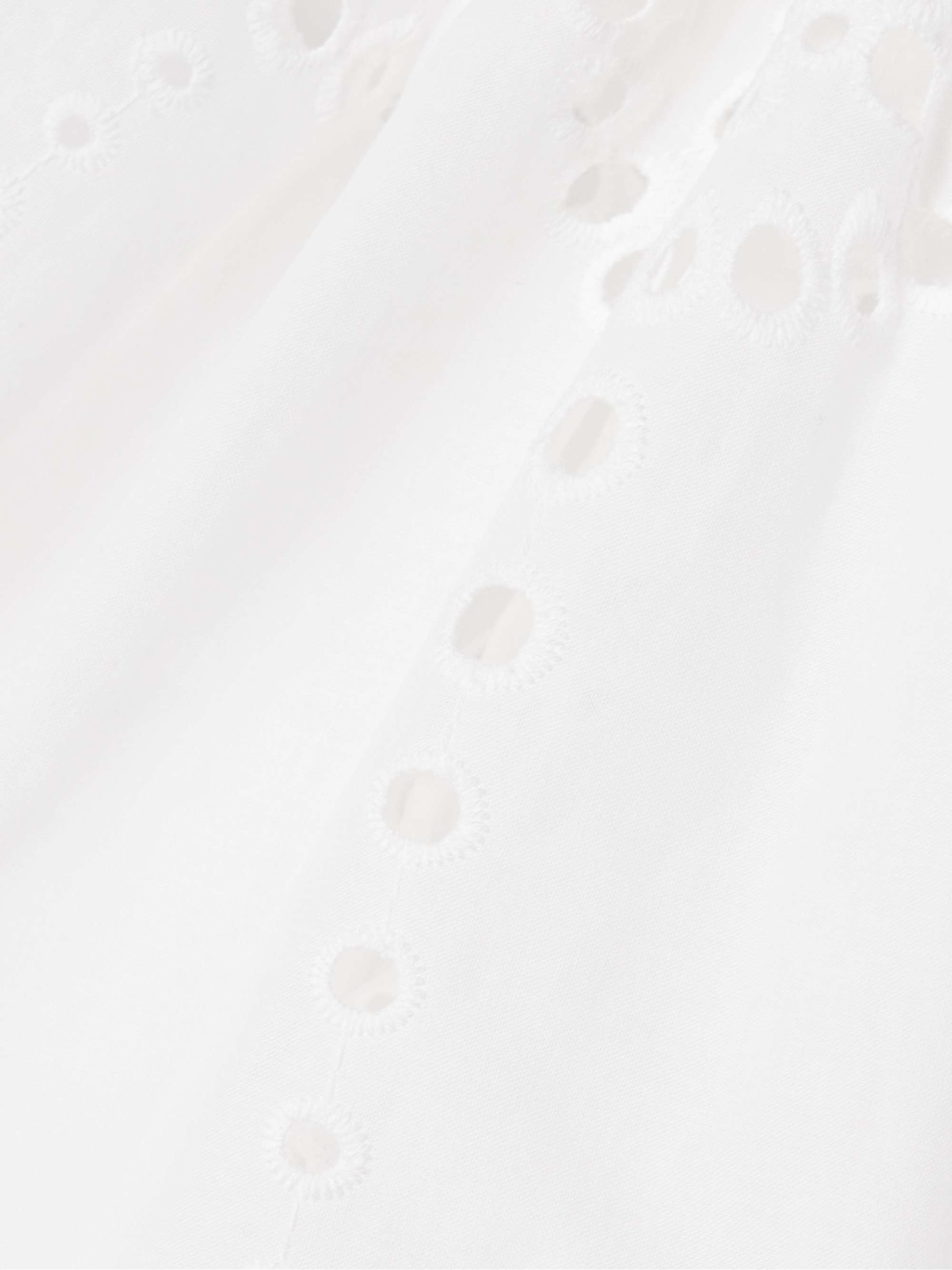 Scalloped broderie anglaise cotton-poplin shirt view