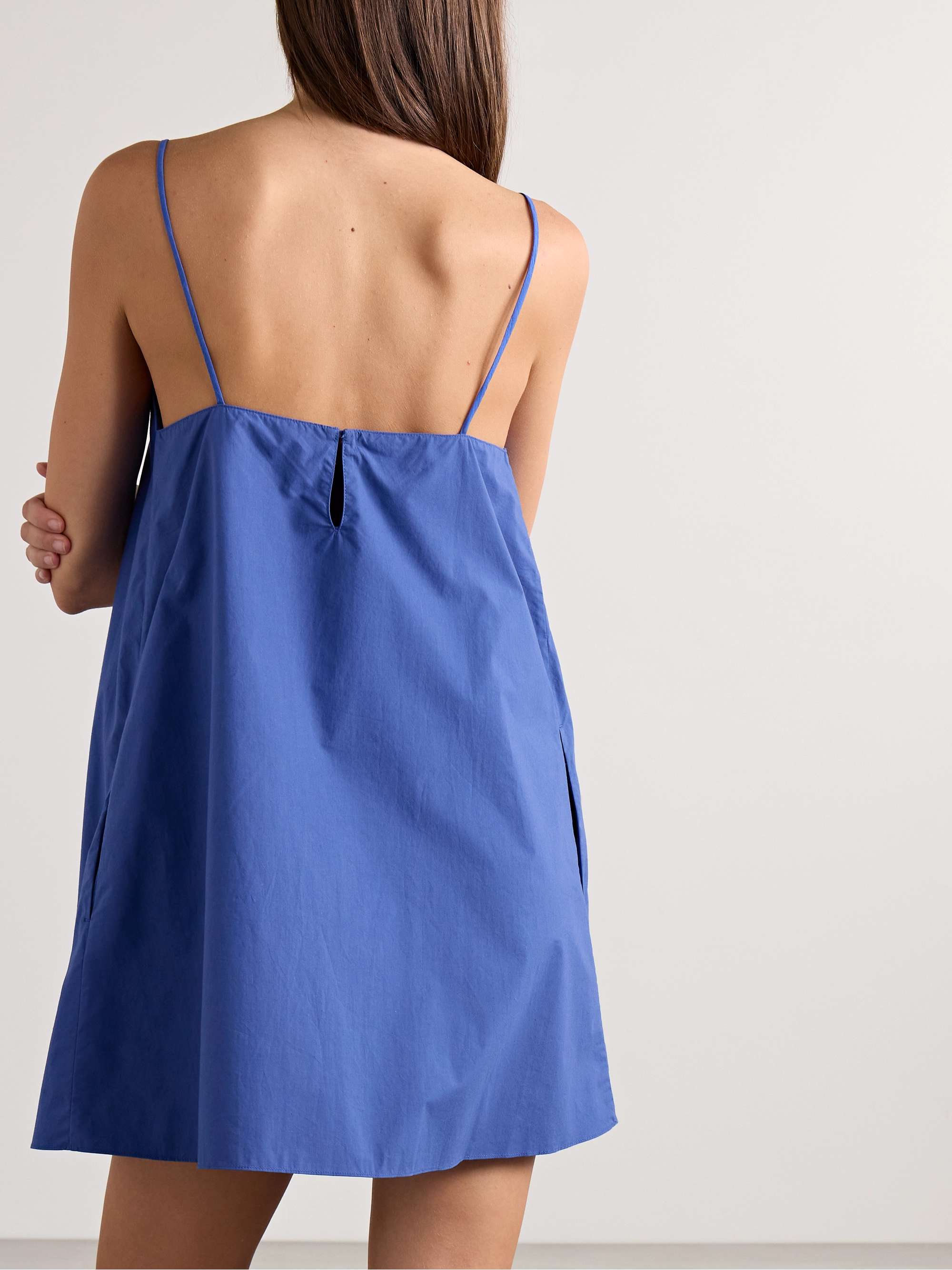 Organic cotton-poplin mini dress view