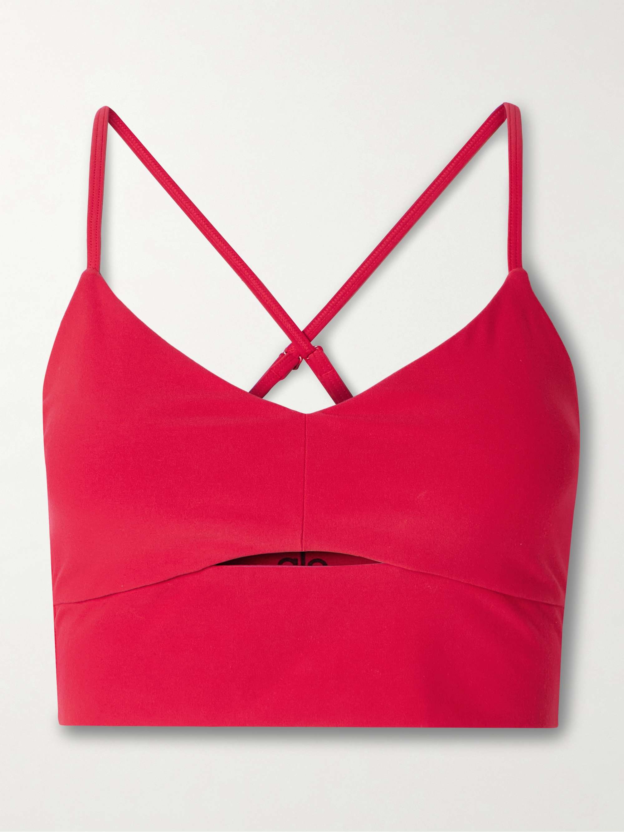 Alosoft Highlight cutout stretch sports bra view