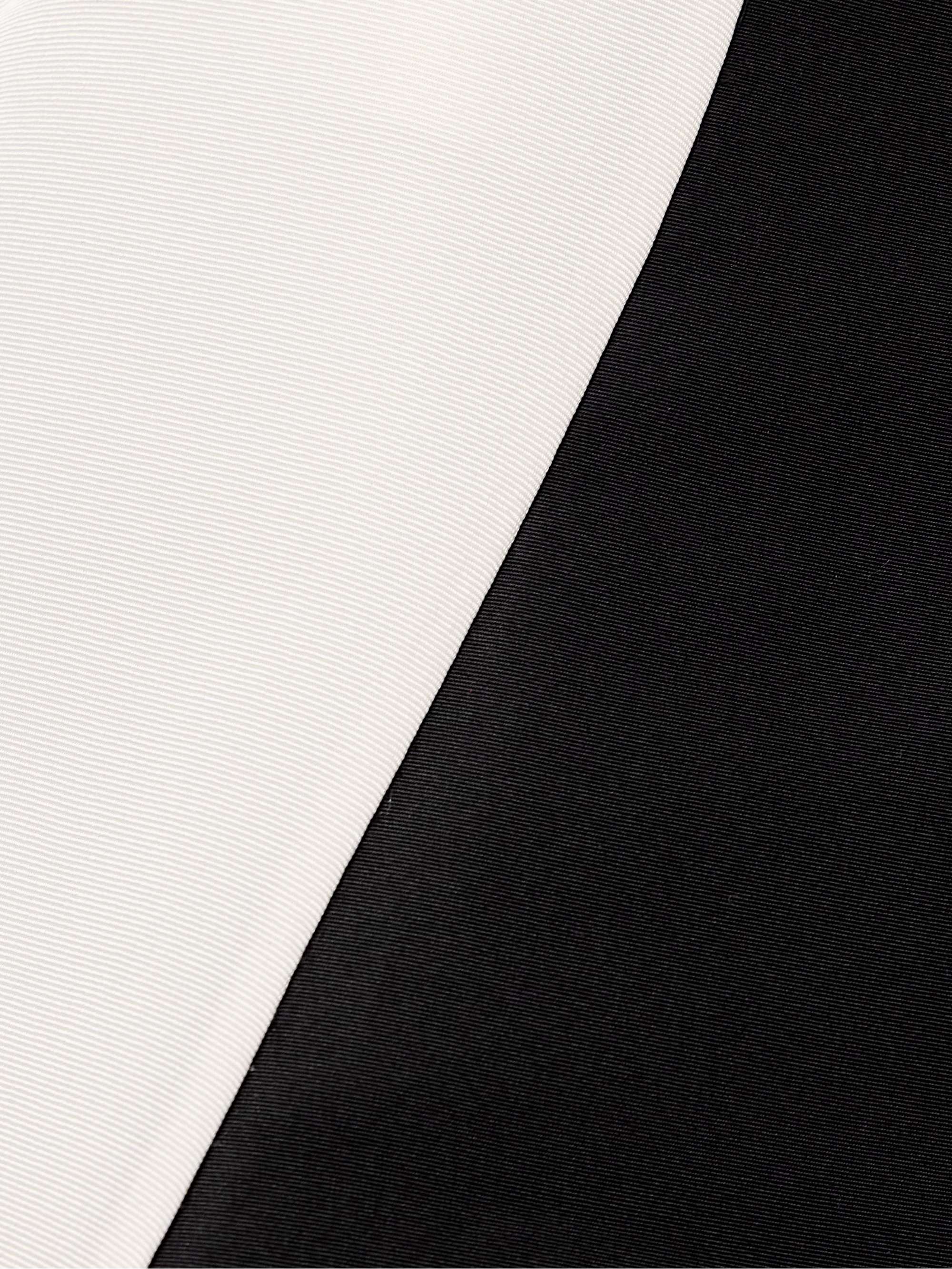Striped silk-faille gown view