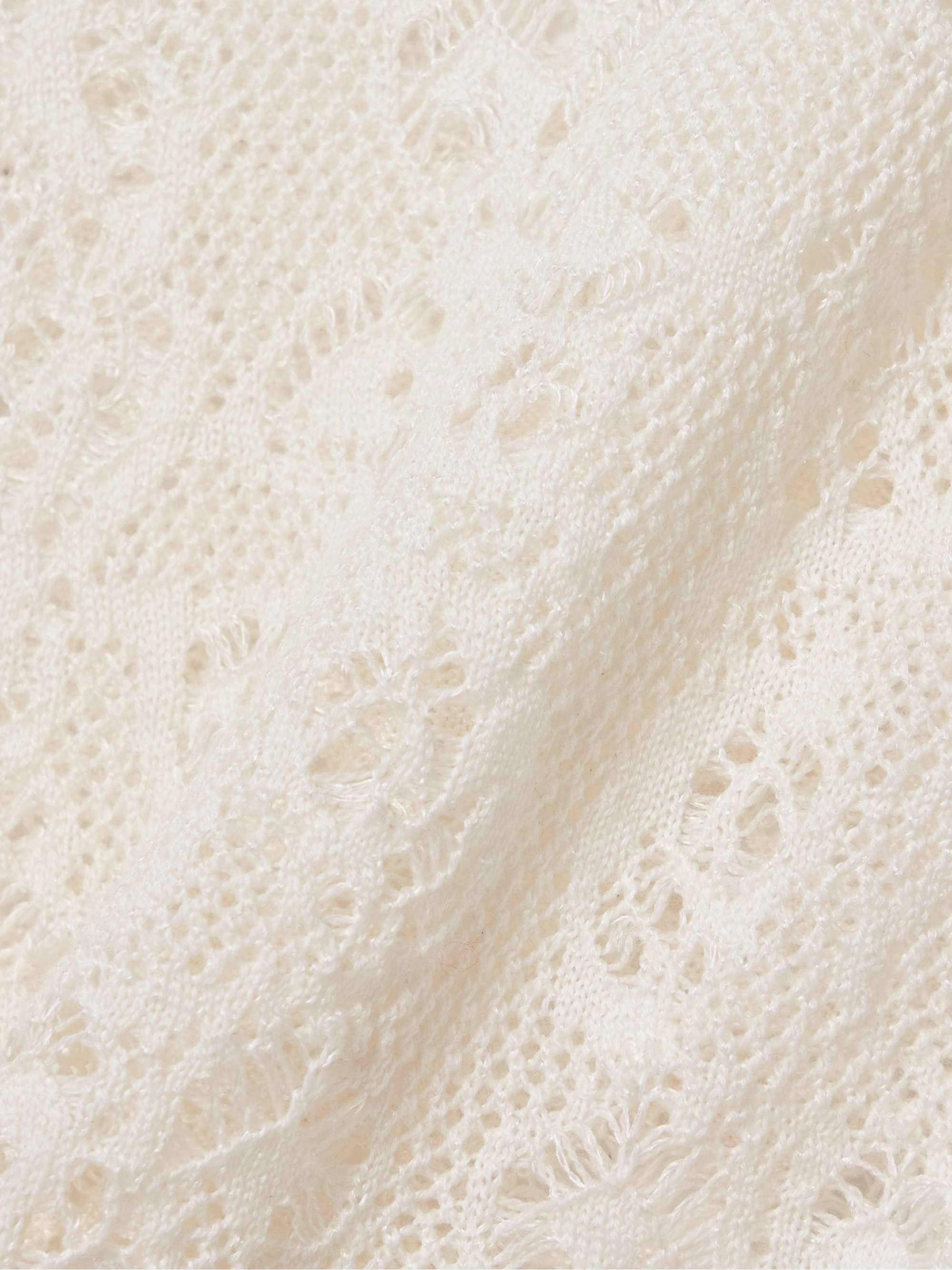 Pontus crocheted wool and silk-blend tank view