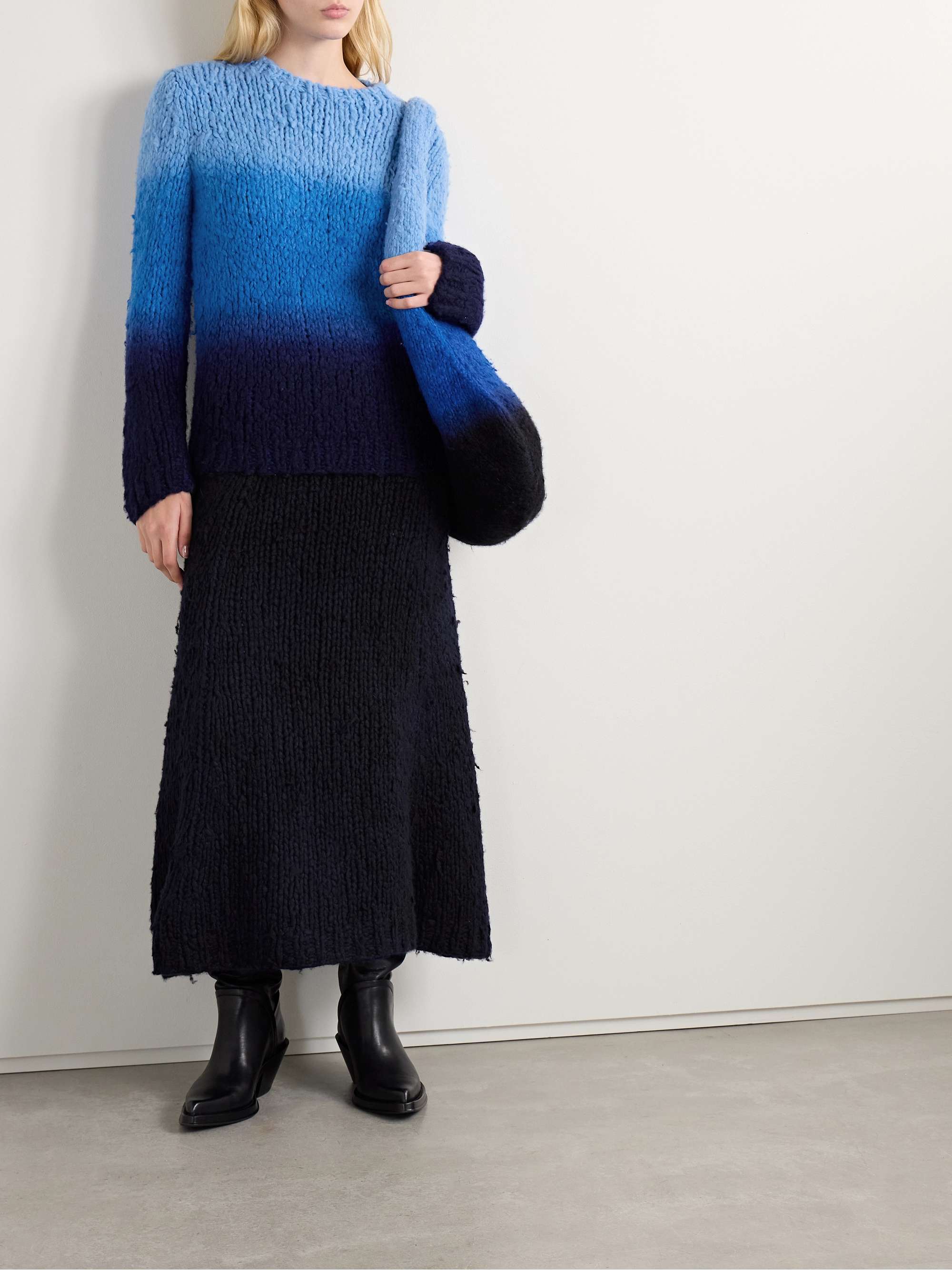 Pallas dégradé brushed-cashmere sweater view