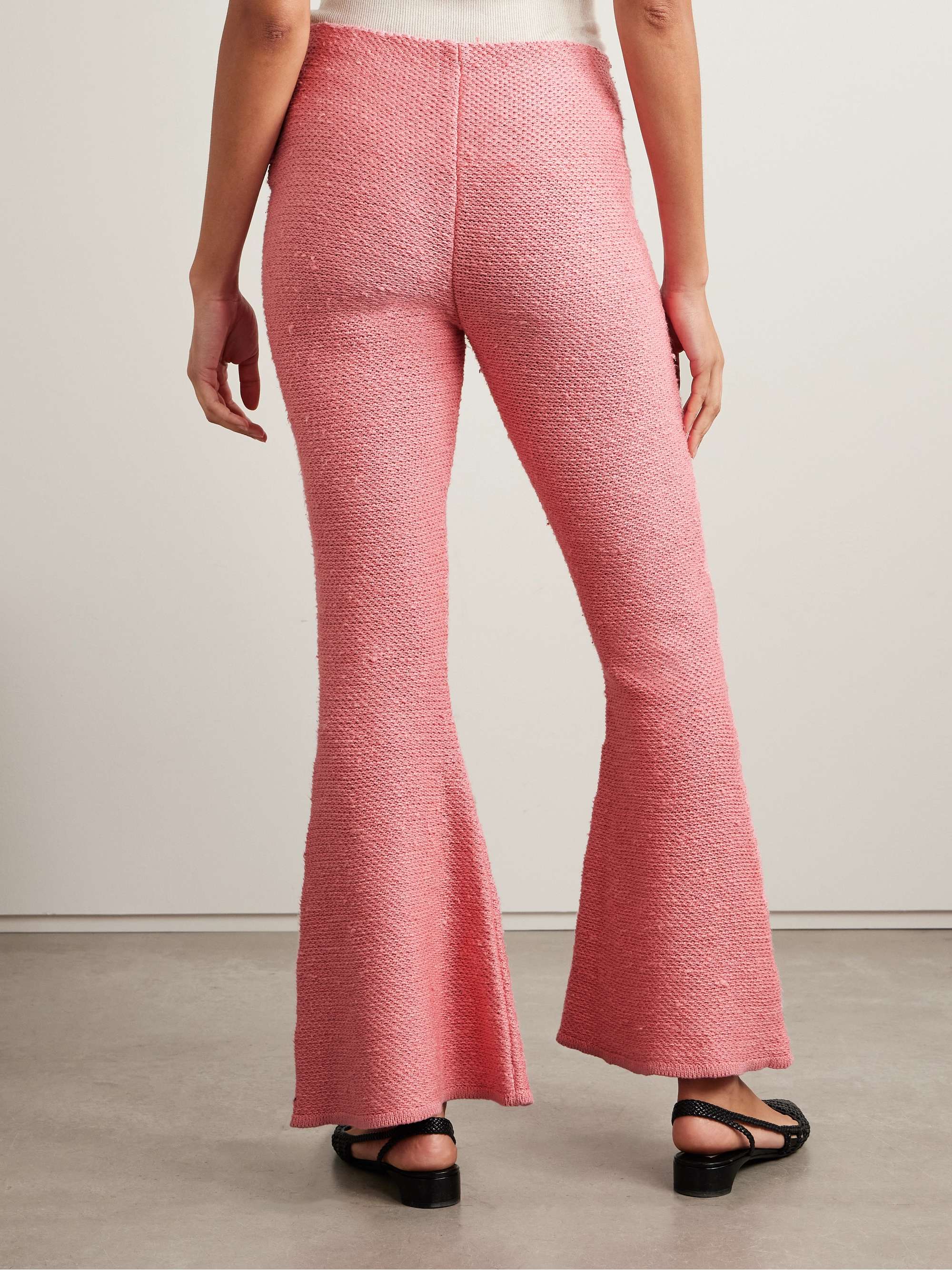 Karpo cashmere and silk-blend flared pants view