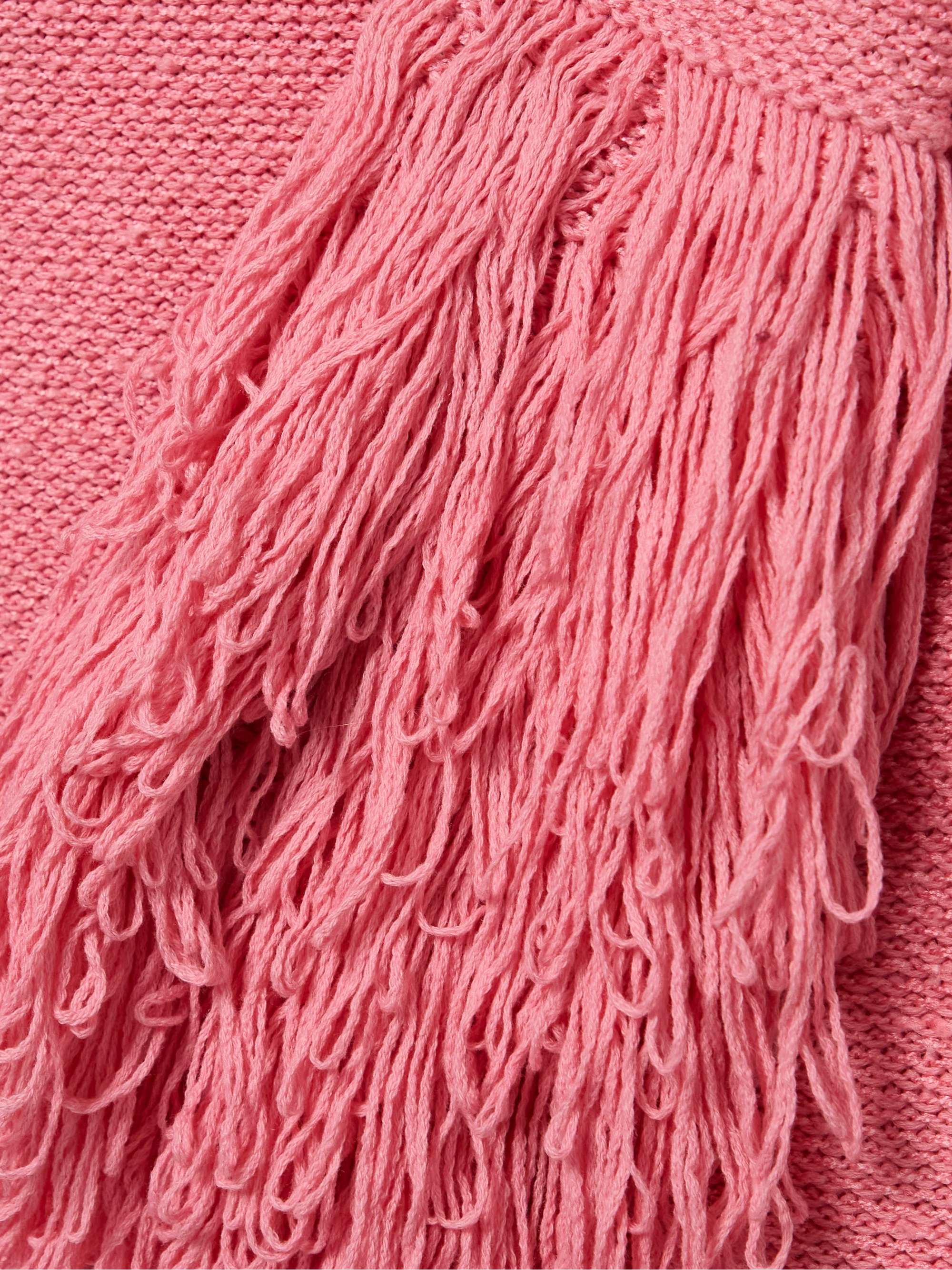 Liam fringed cashmere and silk-blend mini dress view