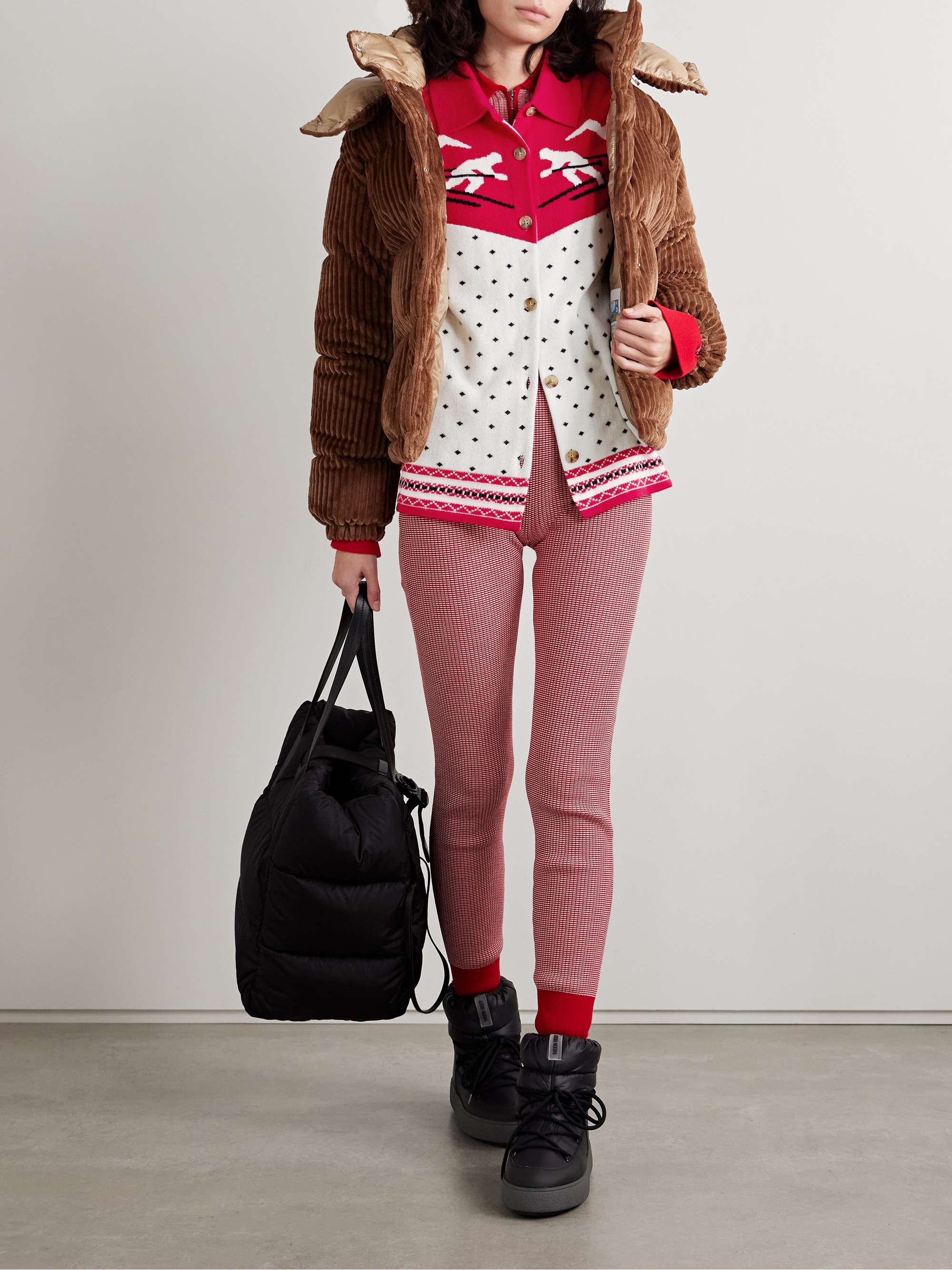 Downhill wool and cashmere-blend jacquard cardigan view