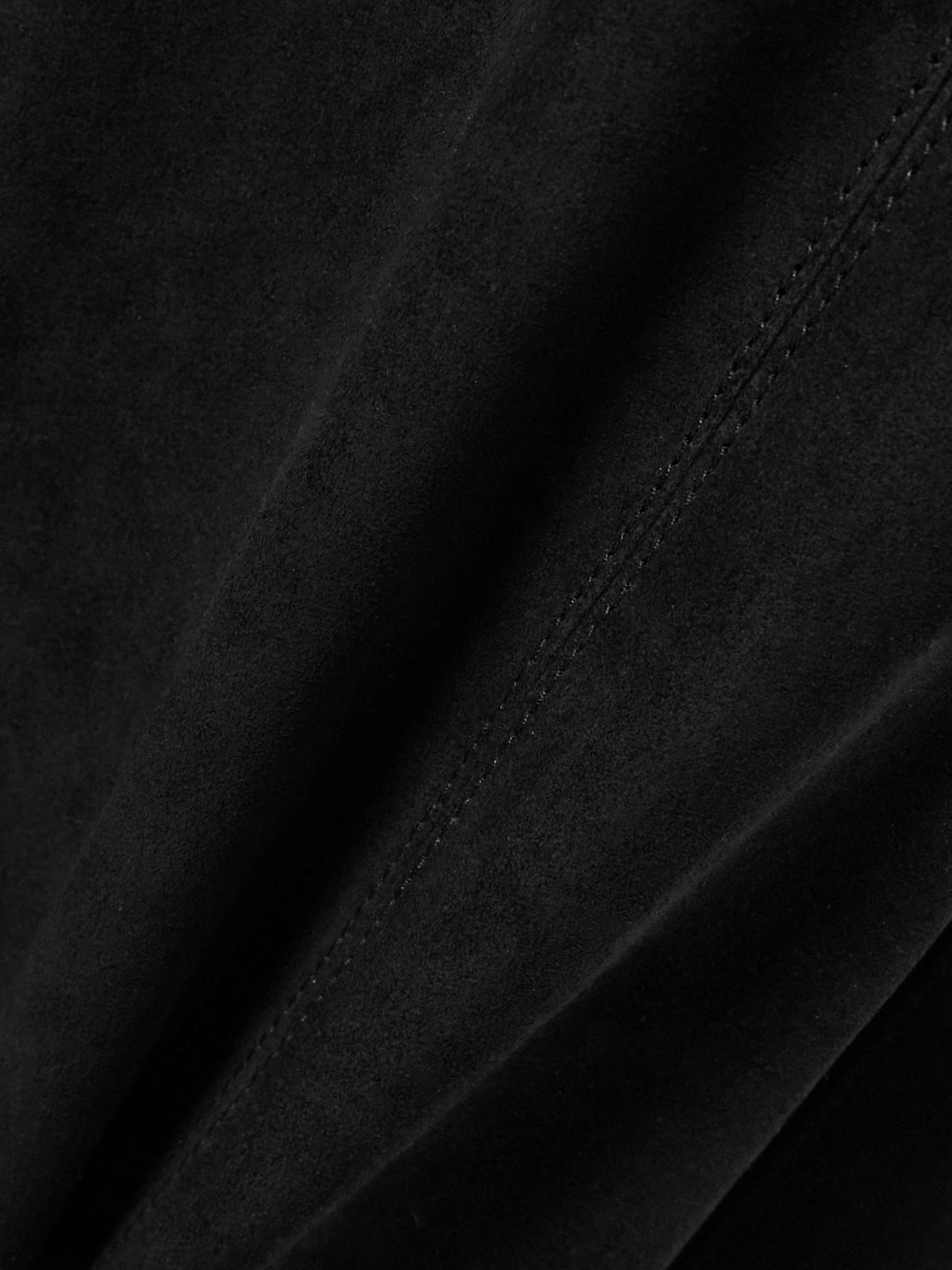Rhein paneled suede flared pants view