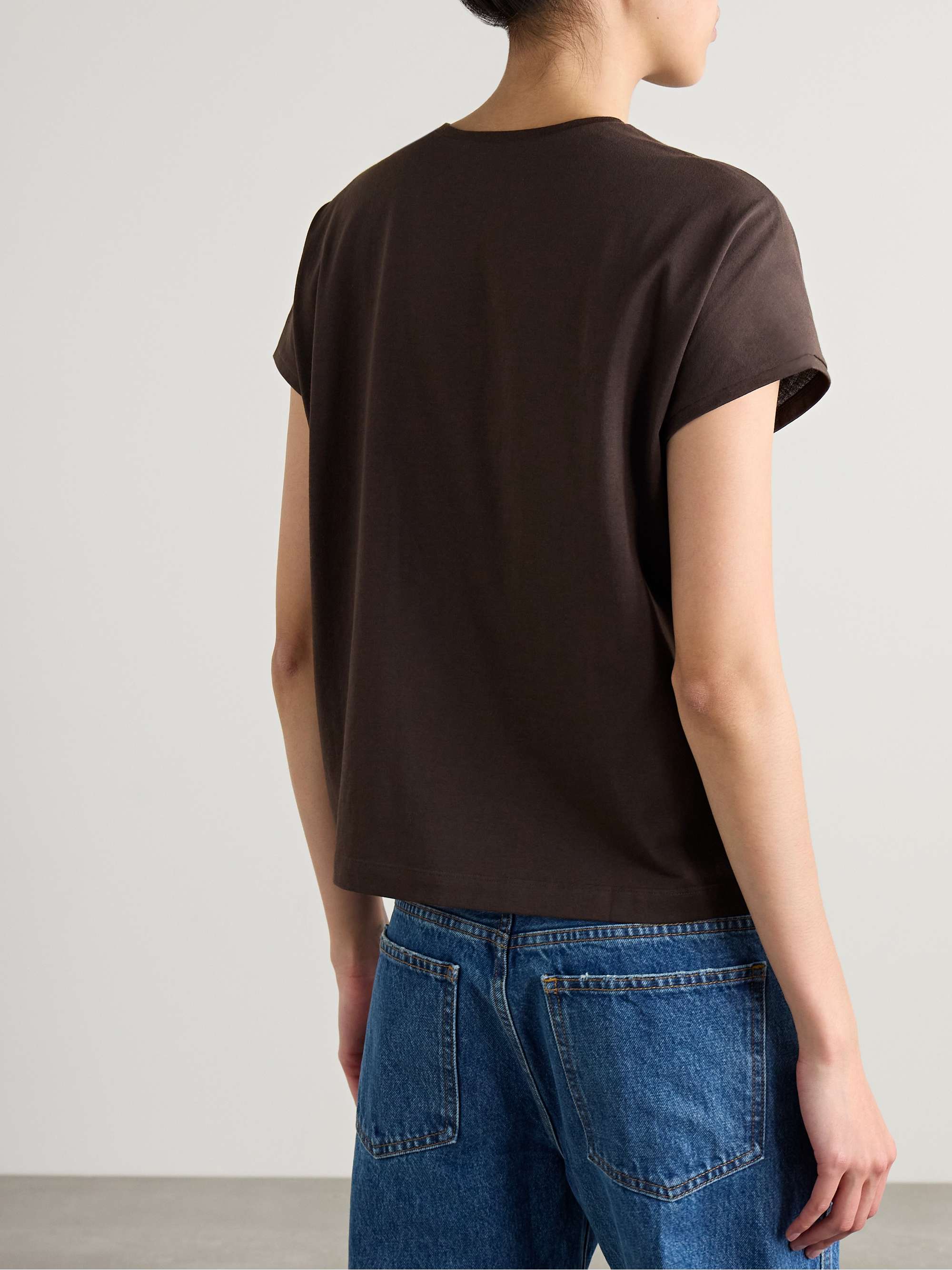 Devra cotton-blend jersey T-shirt view