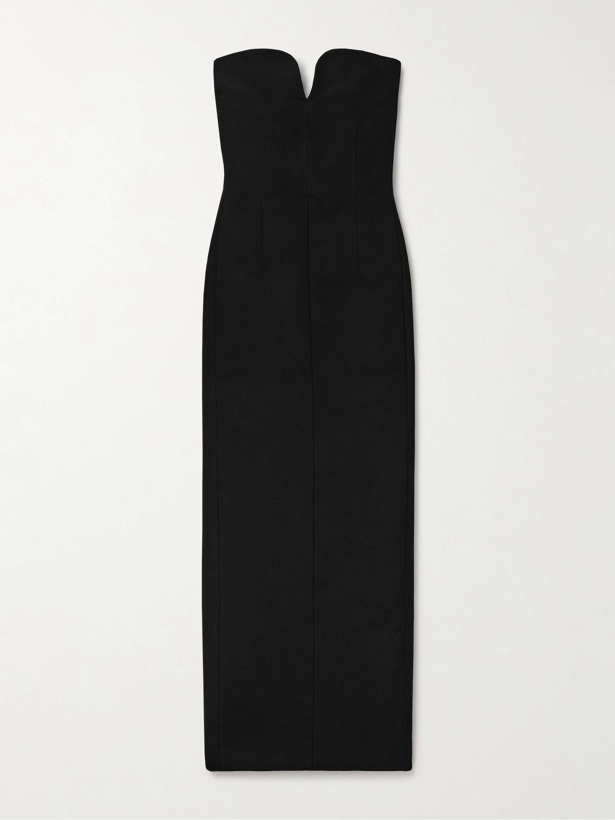 Yao strapless grain de poudre gown view