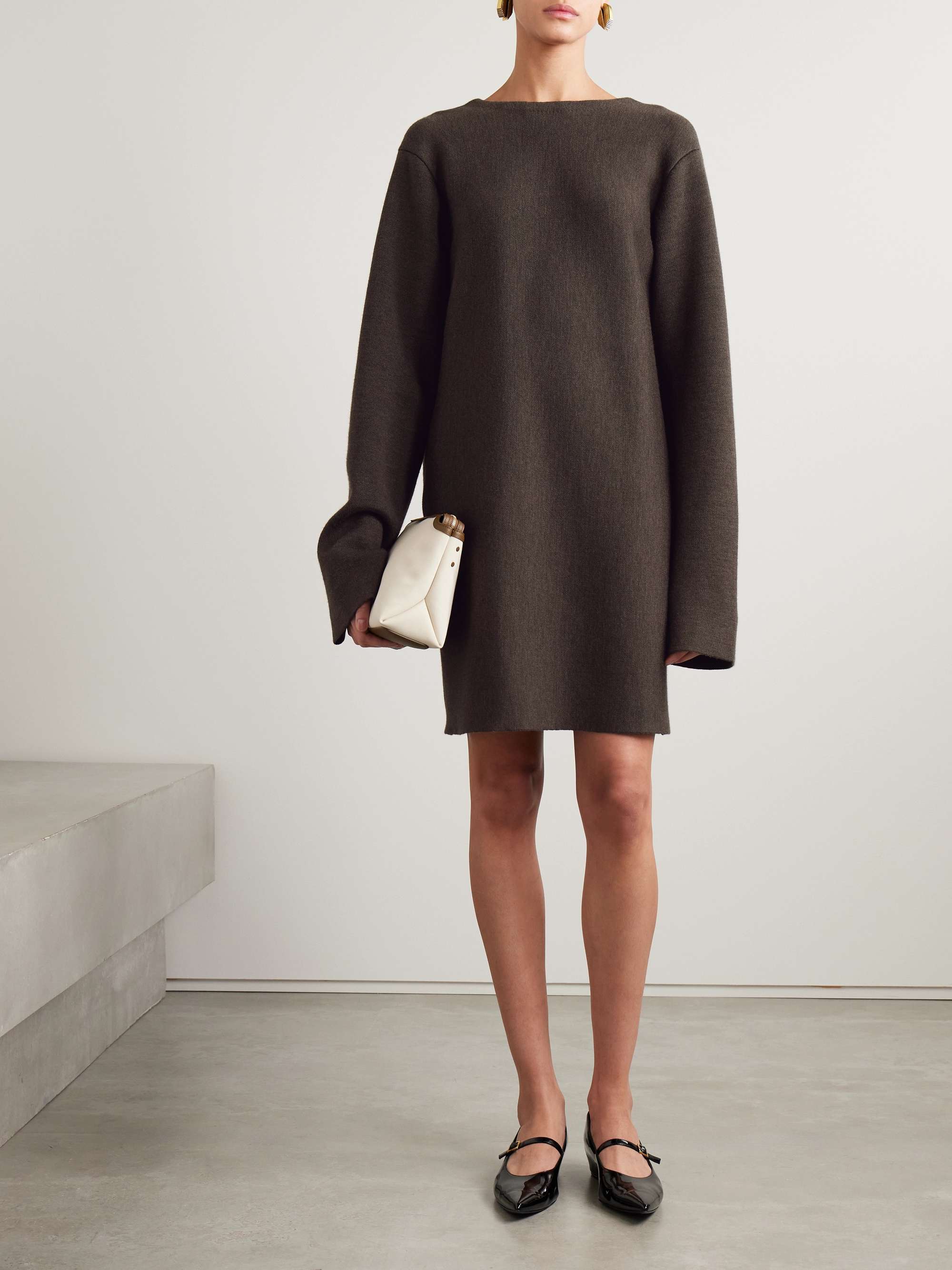 Elle wool-blend mini dress view