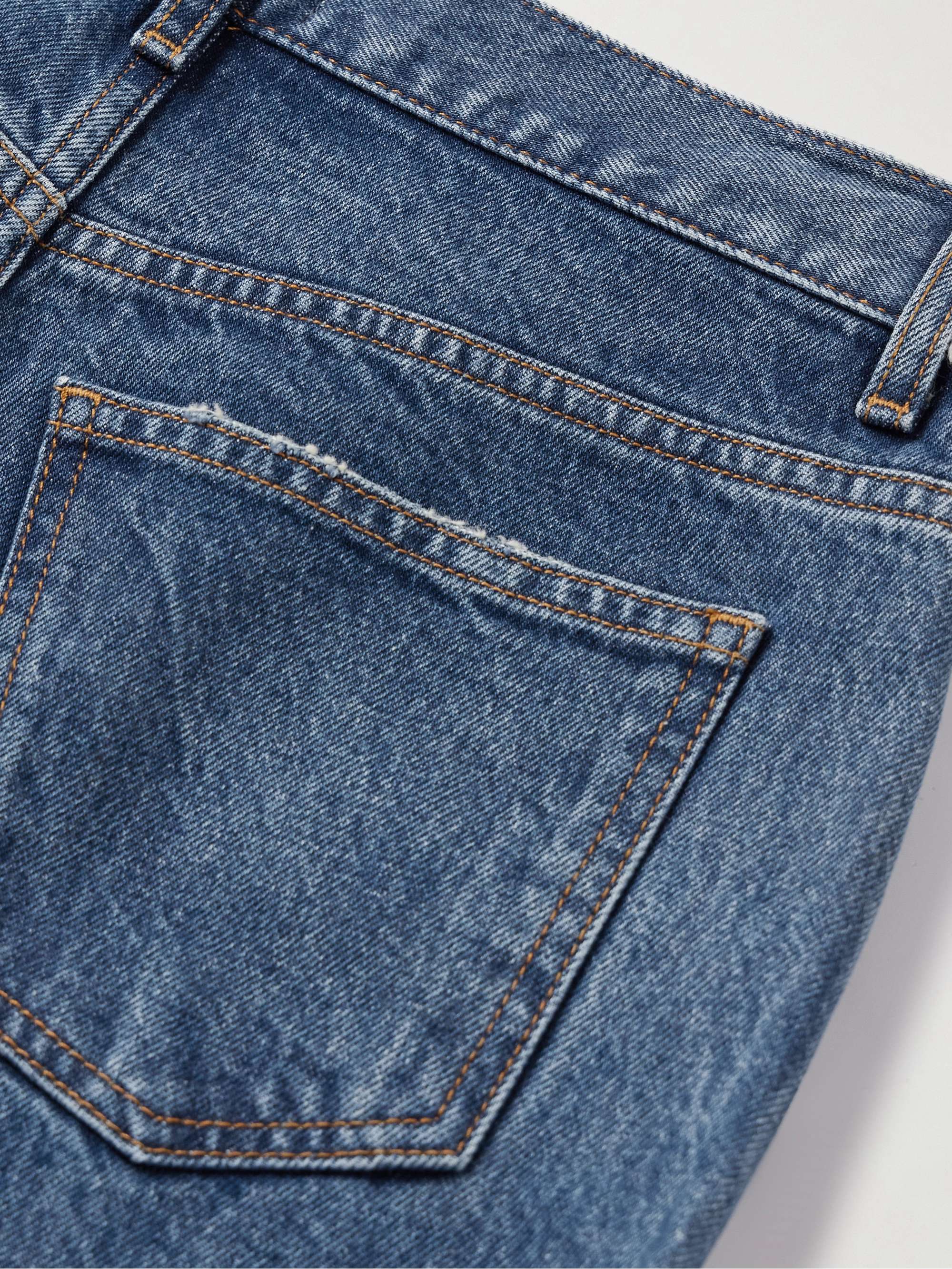 Kerrie distressed low-rise straight-leg jeans view