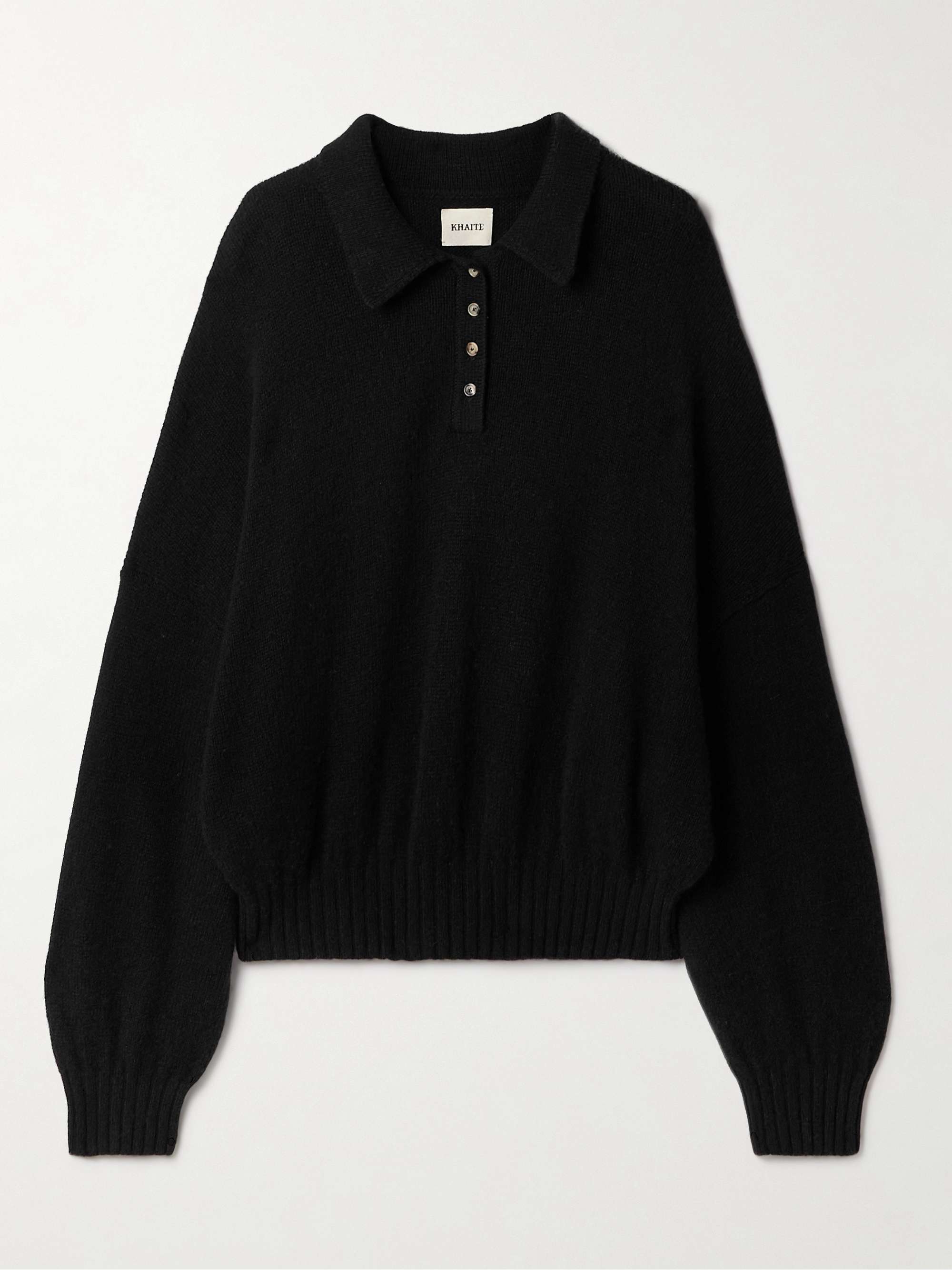 Rene oversized cashmere polo sweater view