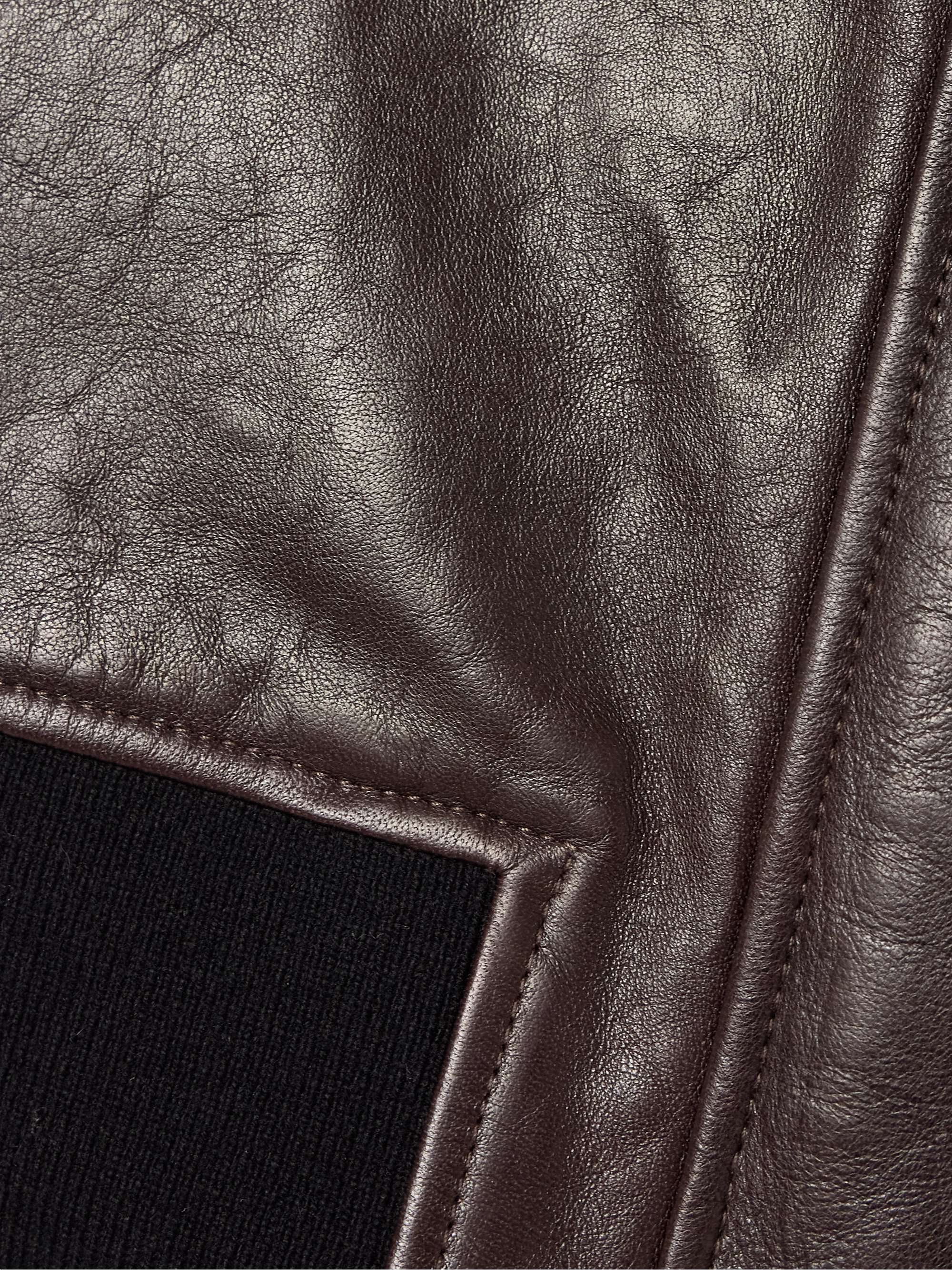 Shelman leather bomber jacket view