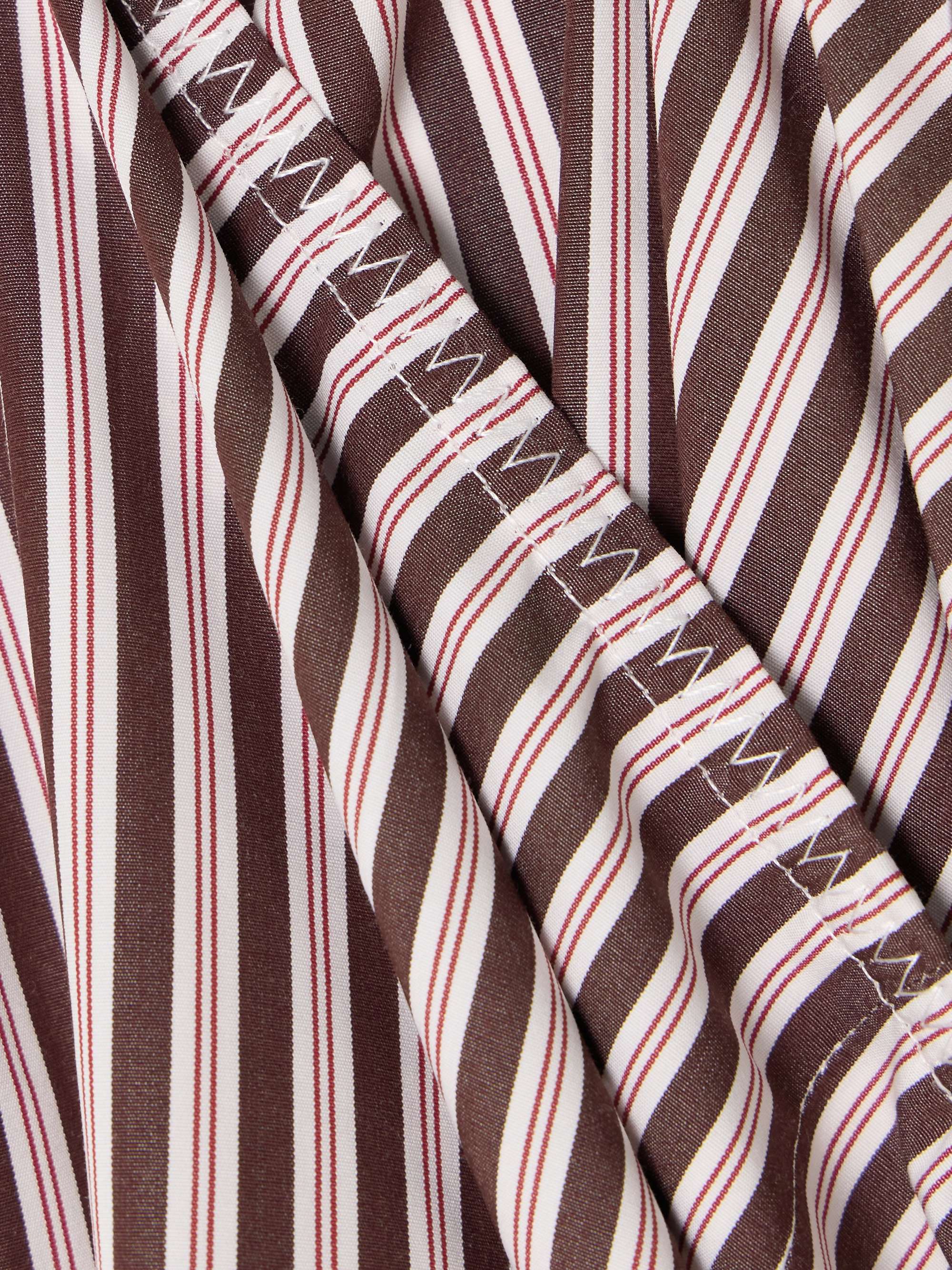 + The Vanguard striped cotton-poplin wide-leg pants view