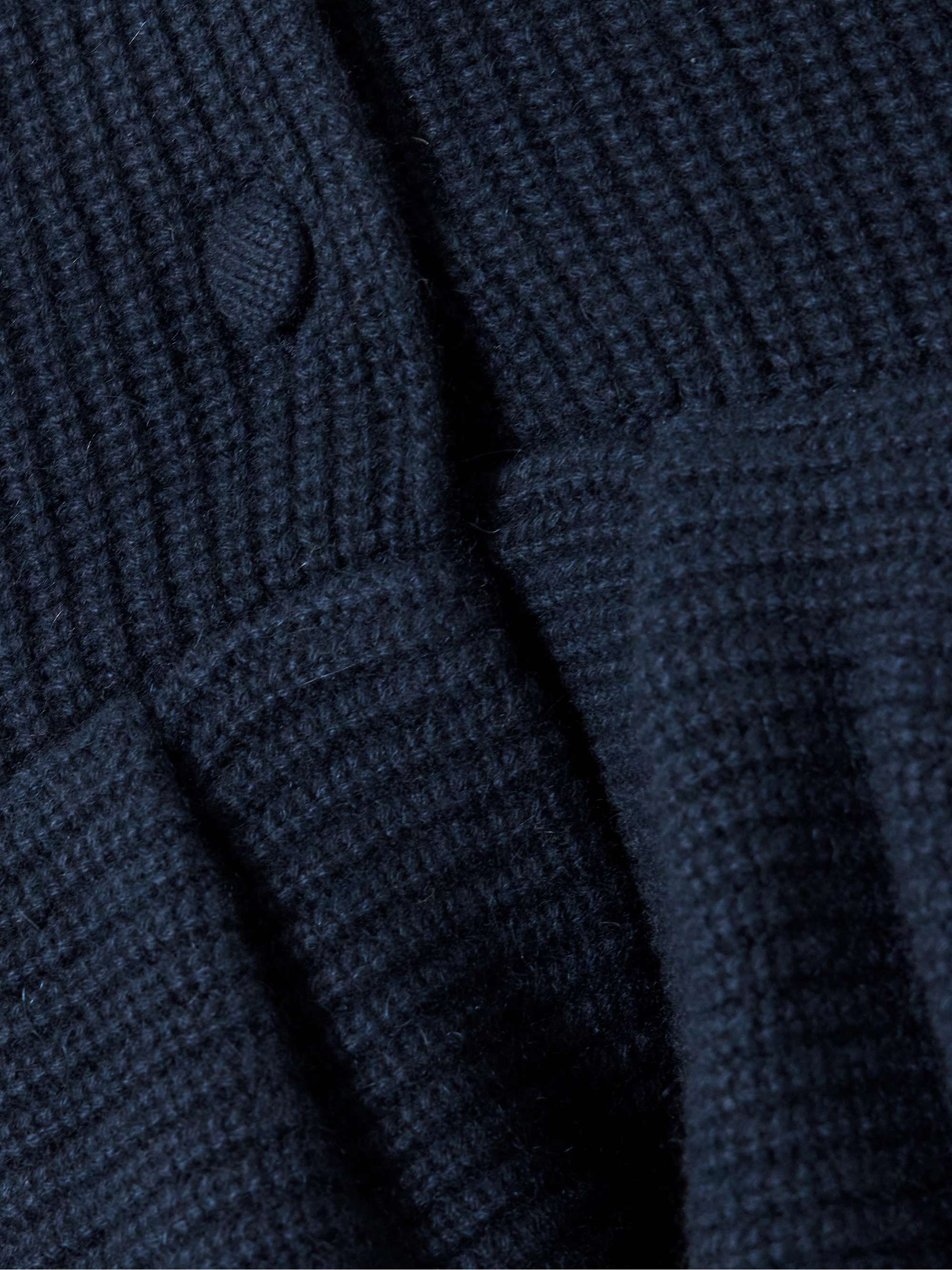 + The Vanguard cashmere peplum cardigan view