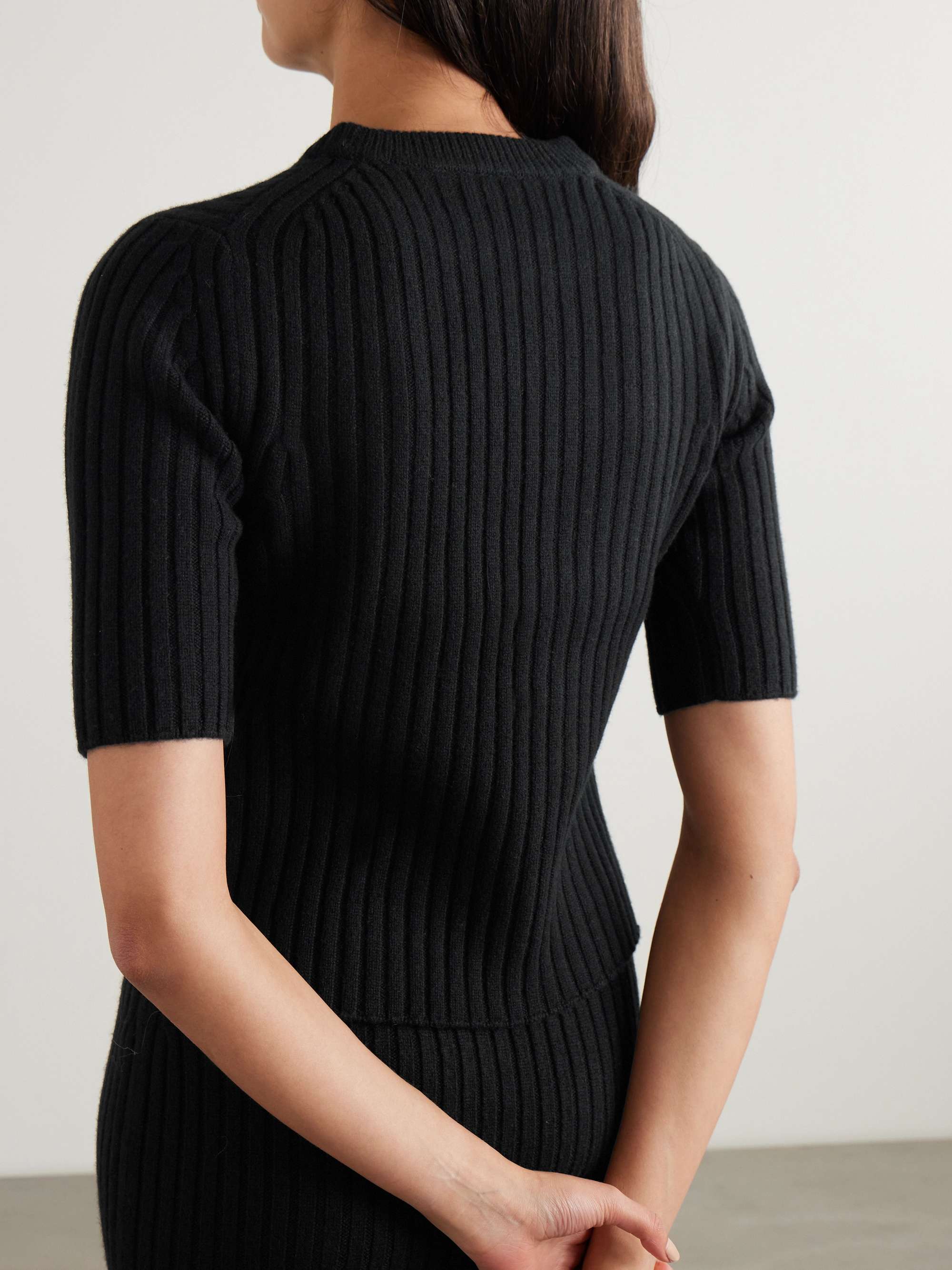 Elma ribbed cashmere sweater view
