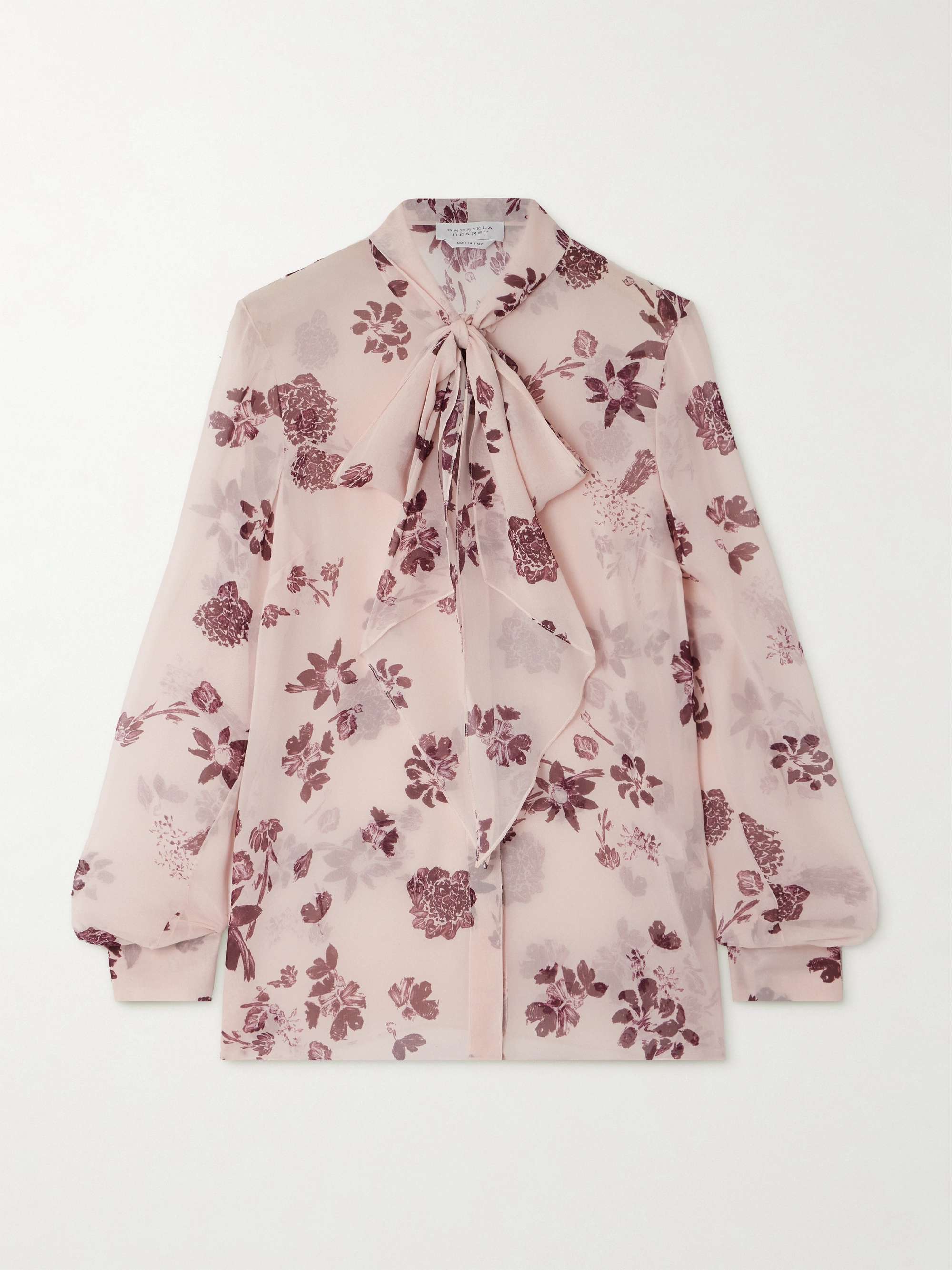 Shildon pussy-bow floral-print silk-chiffon blouse view