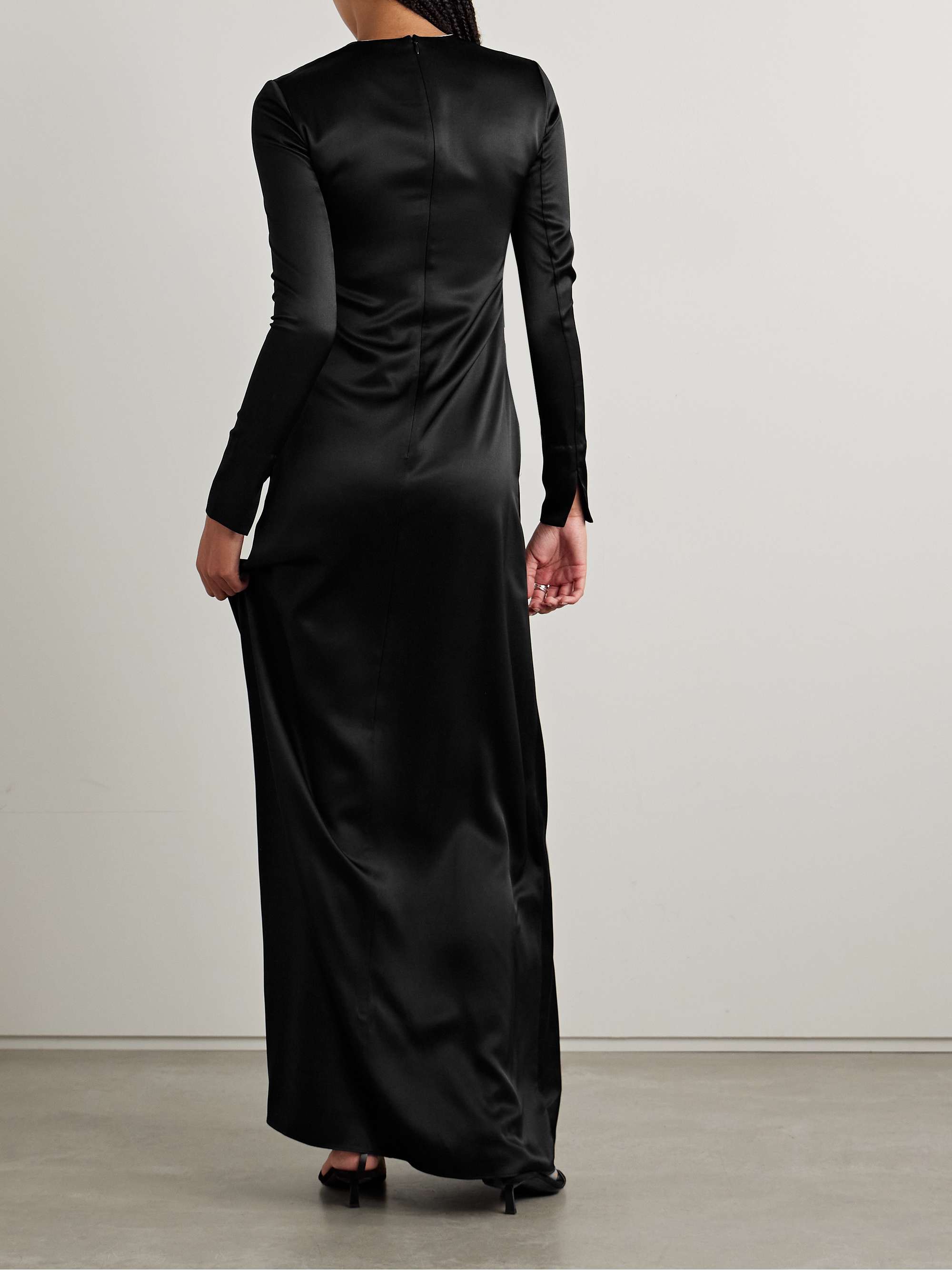 Silk-charmeuse gown view