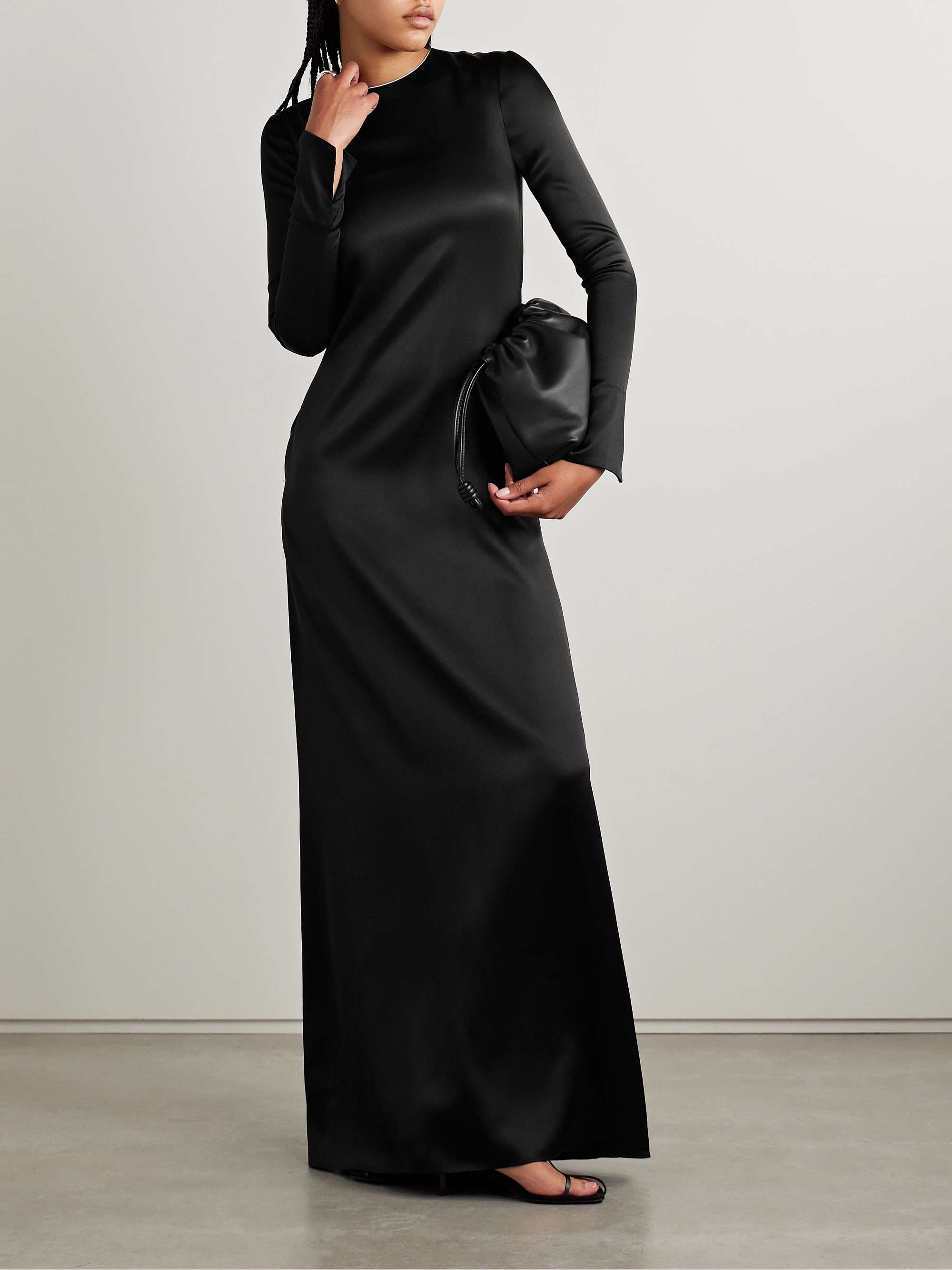 Silk-charmeuse gown view
