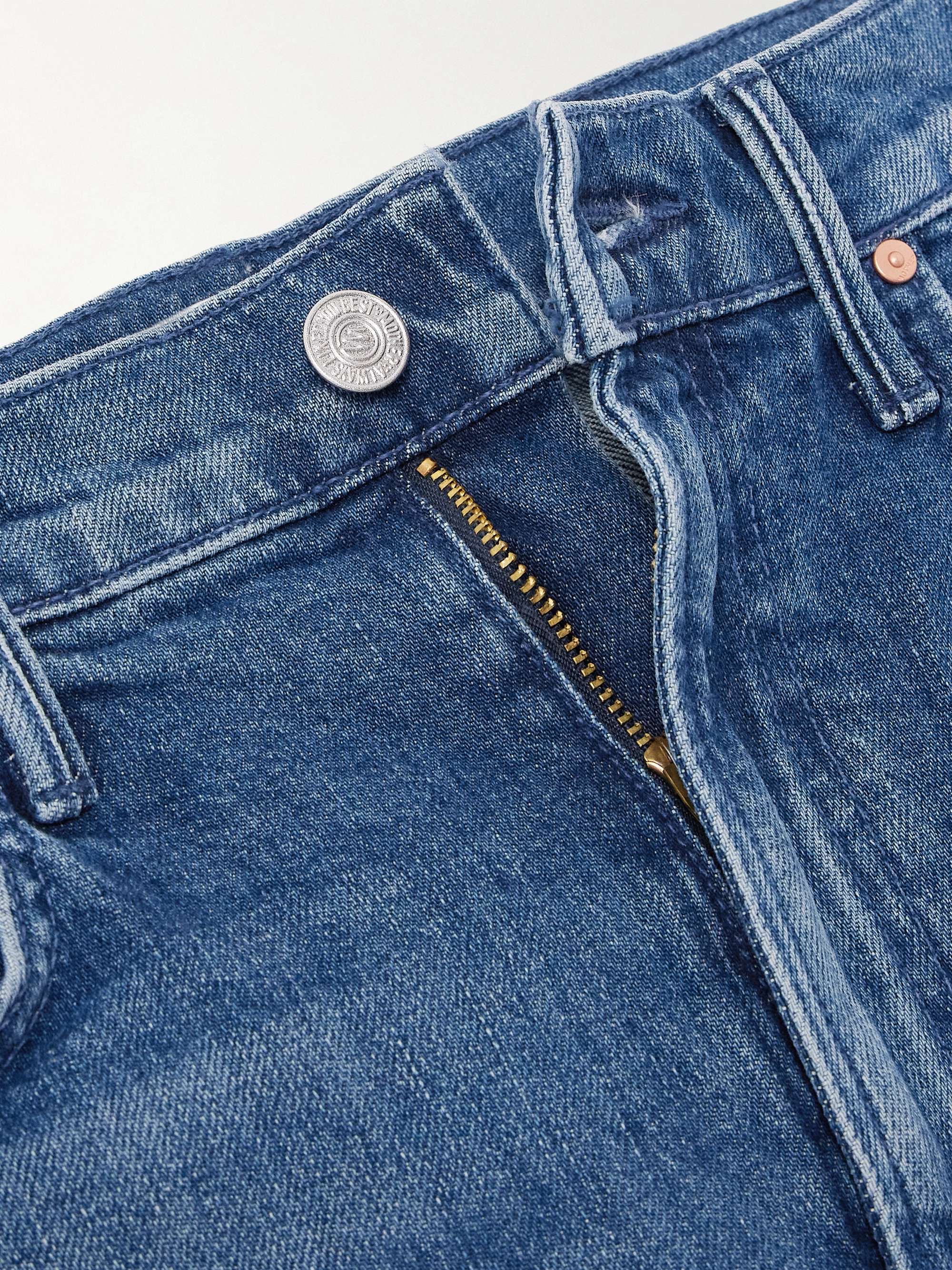 The Half Pipe Flood two-tone high-rise barrel-leg jeans view