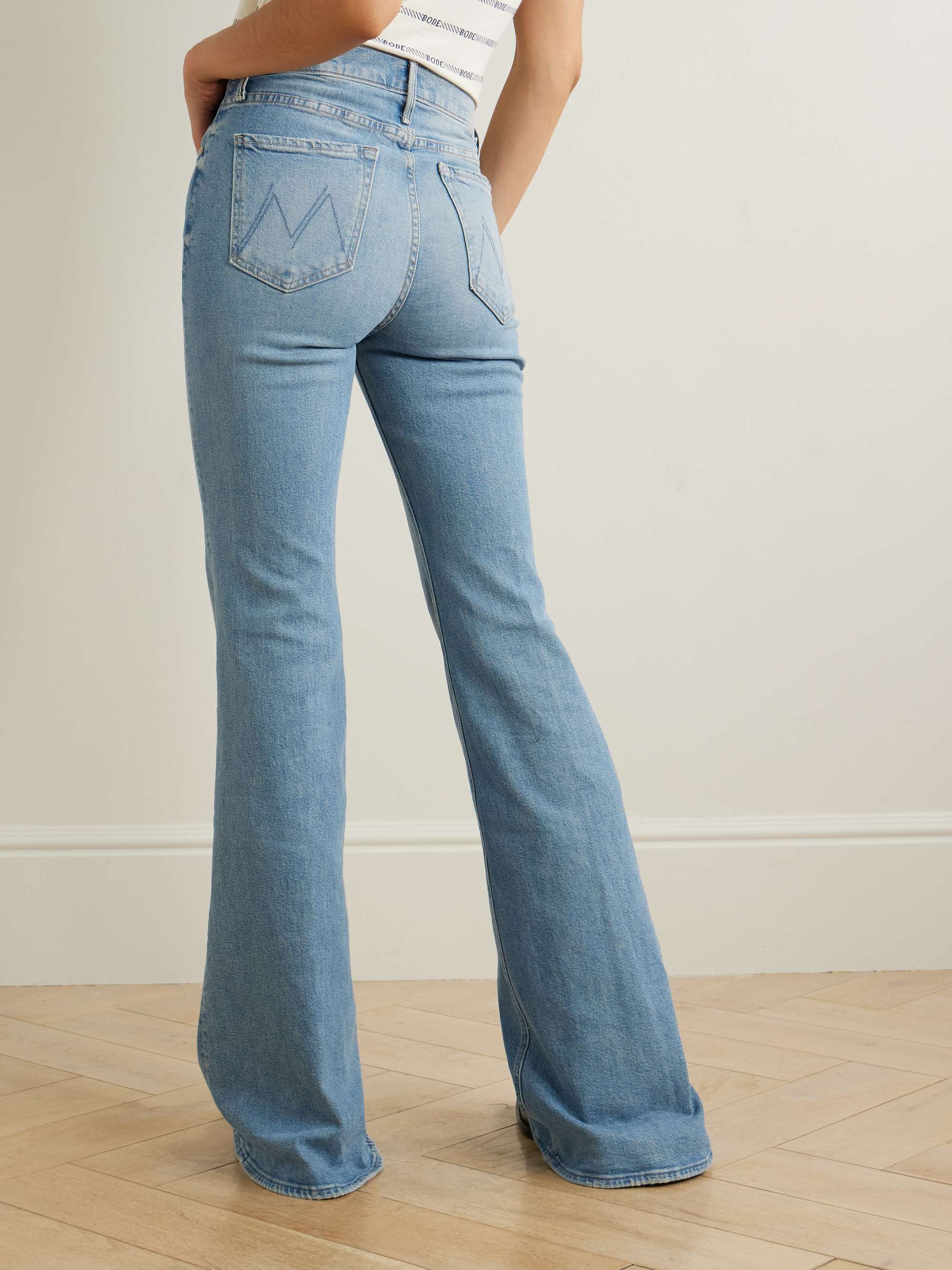 The Doozy high-rise flared recycled jeans view