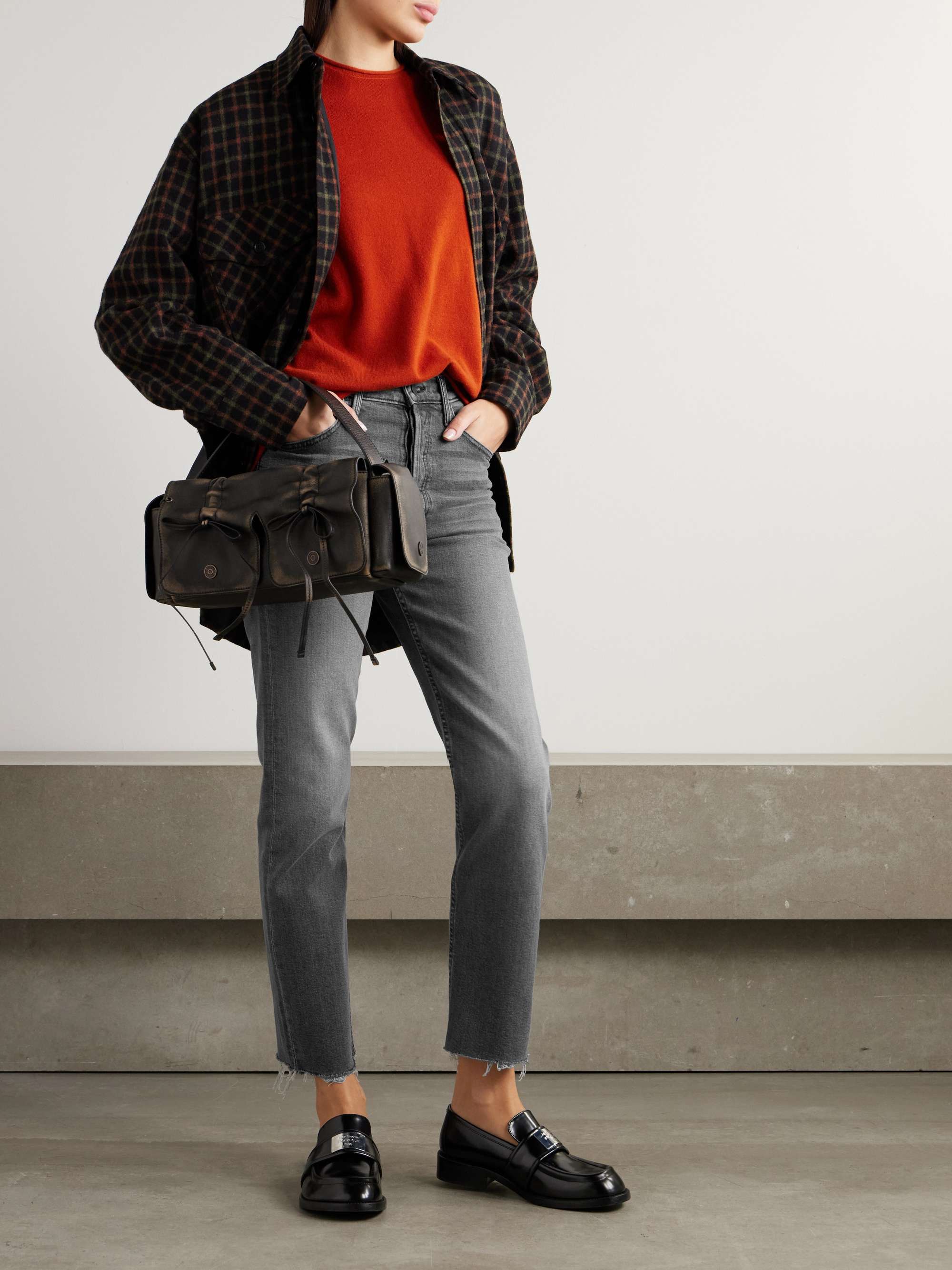 The Tomcat Ankle Fray distressed straight-leg jeans view