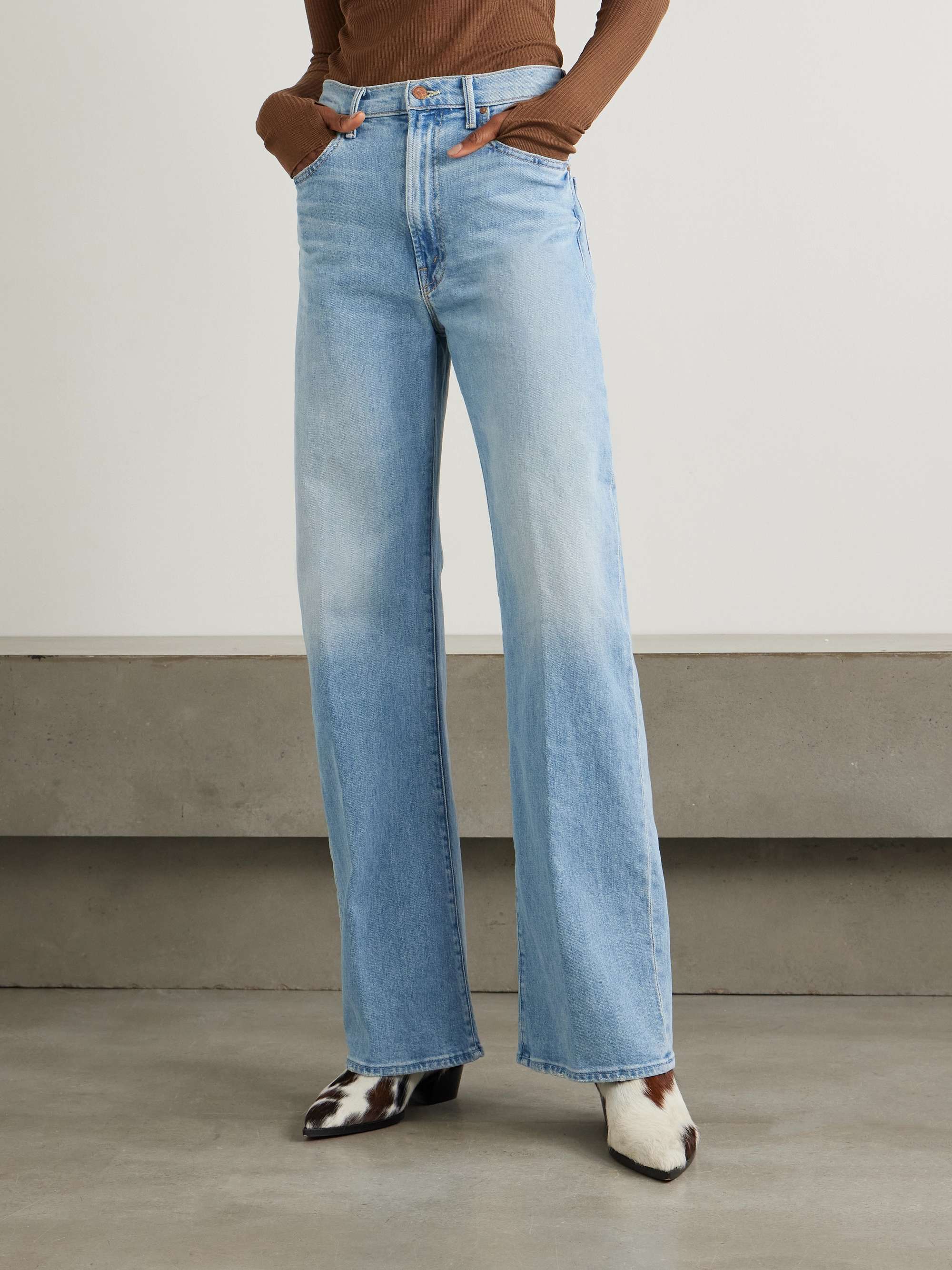 The Lasso Sneak high-rise wide-leg jeans view