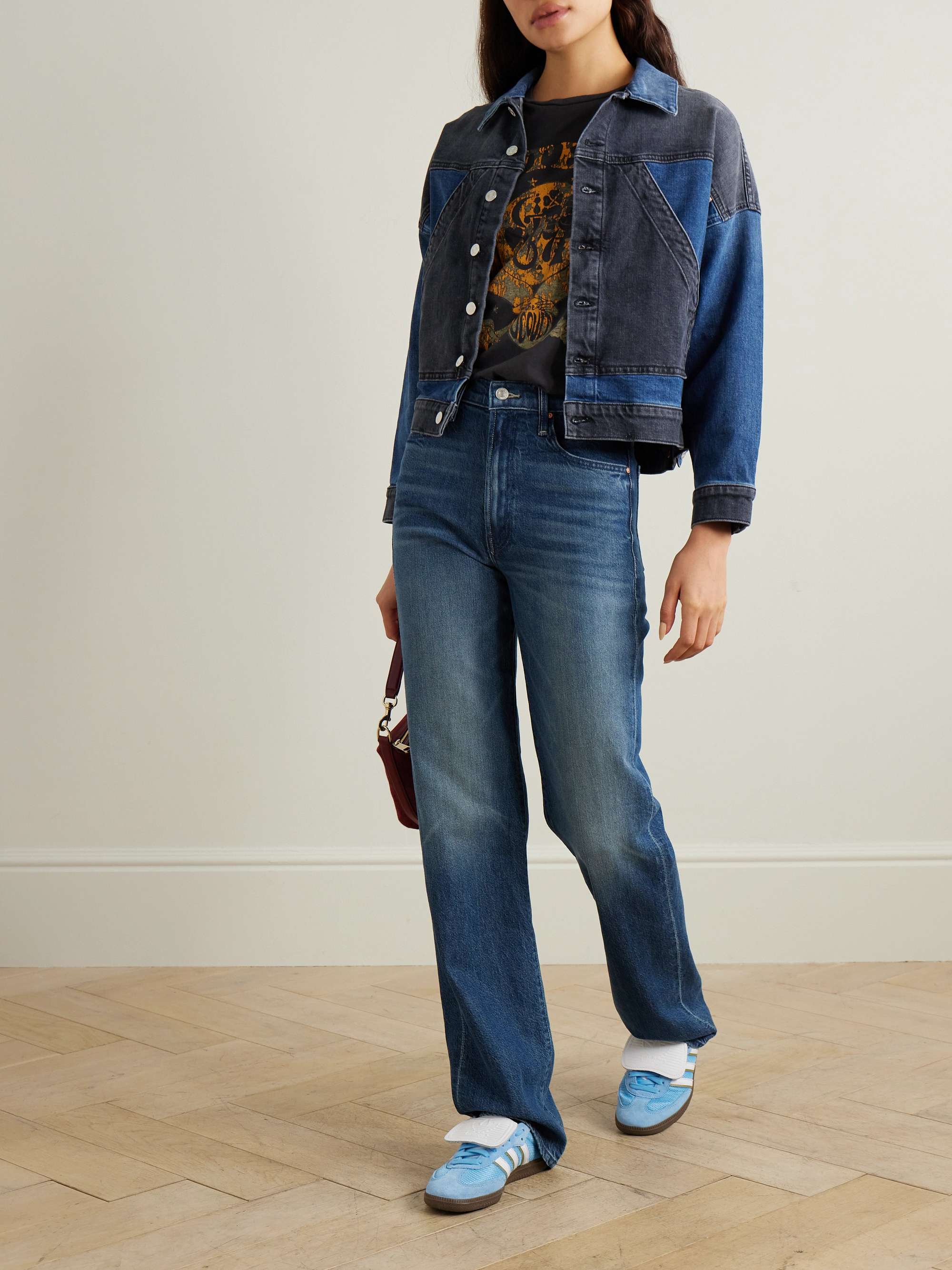 The Rambler Zip high-rise wide-leg jeans view