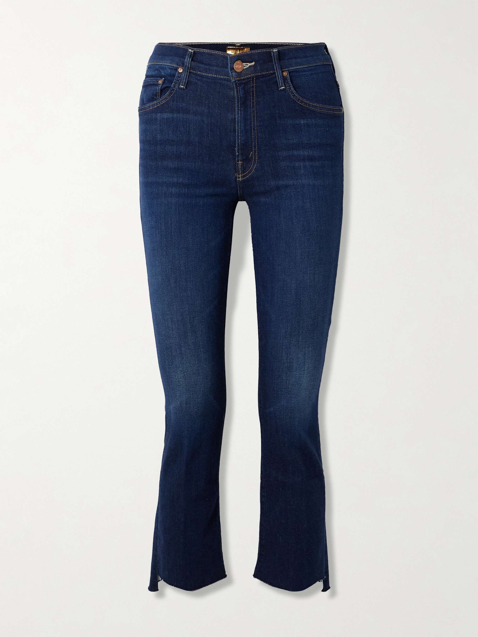 The Insider Crop Step Fray high-rise bootcut jeans view