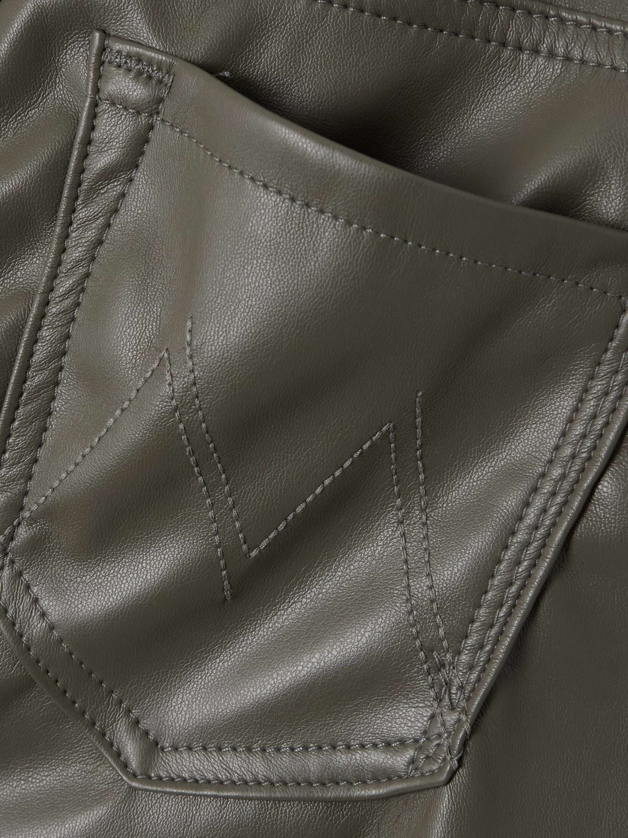The Insider Flood cropped faux leather bootcut pants view