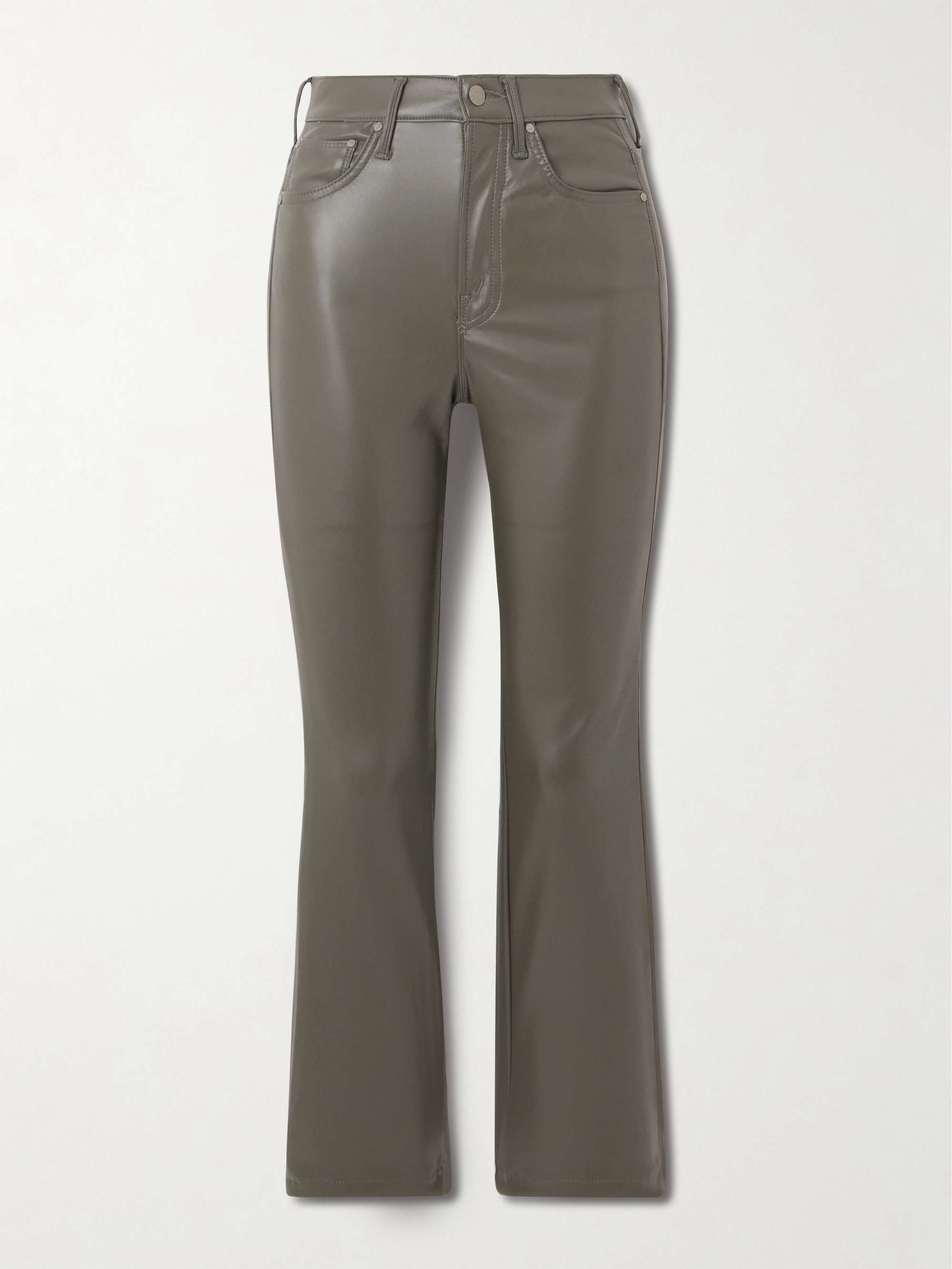 The Insider Flood cropped faux leather bootcut pants view