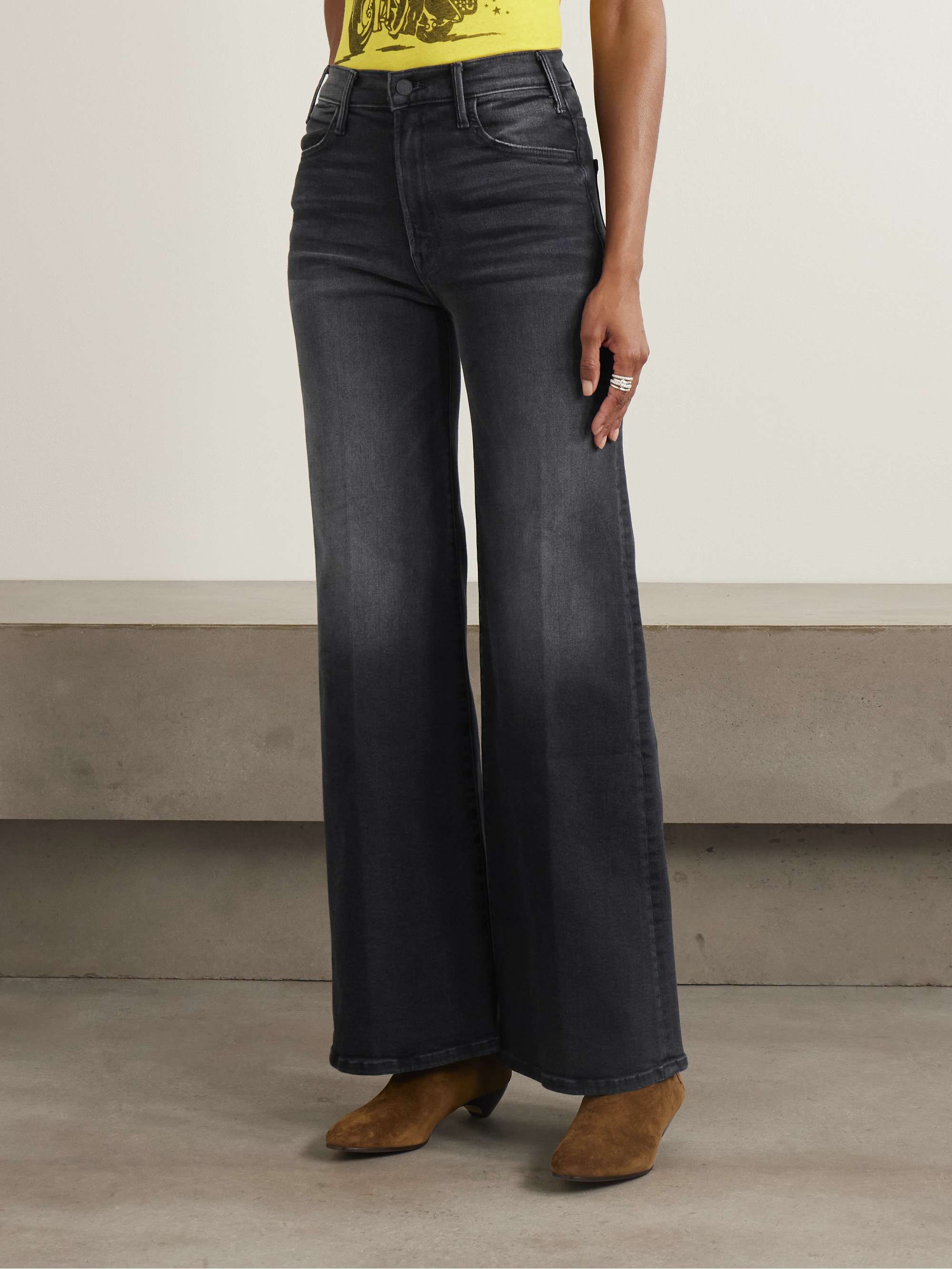 The Hustler Roller high-rise flared jeans view