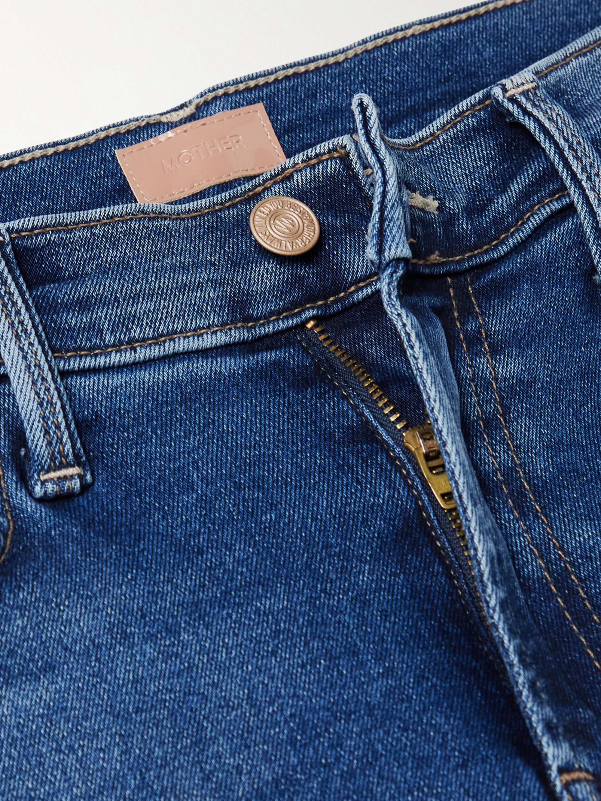 The Rambler Zip Ankle Fray mid-rise straight-leg jeans view